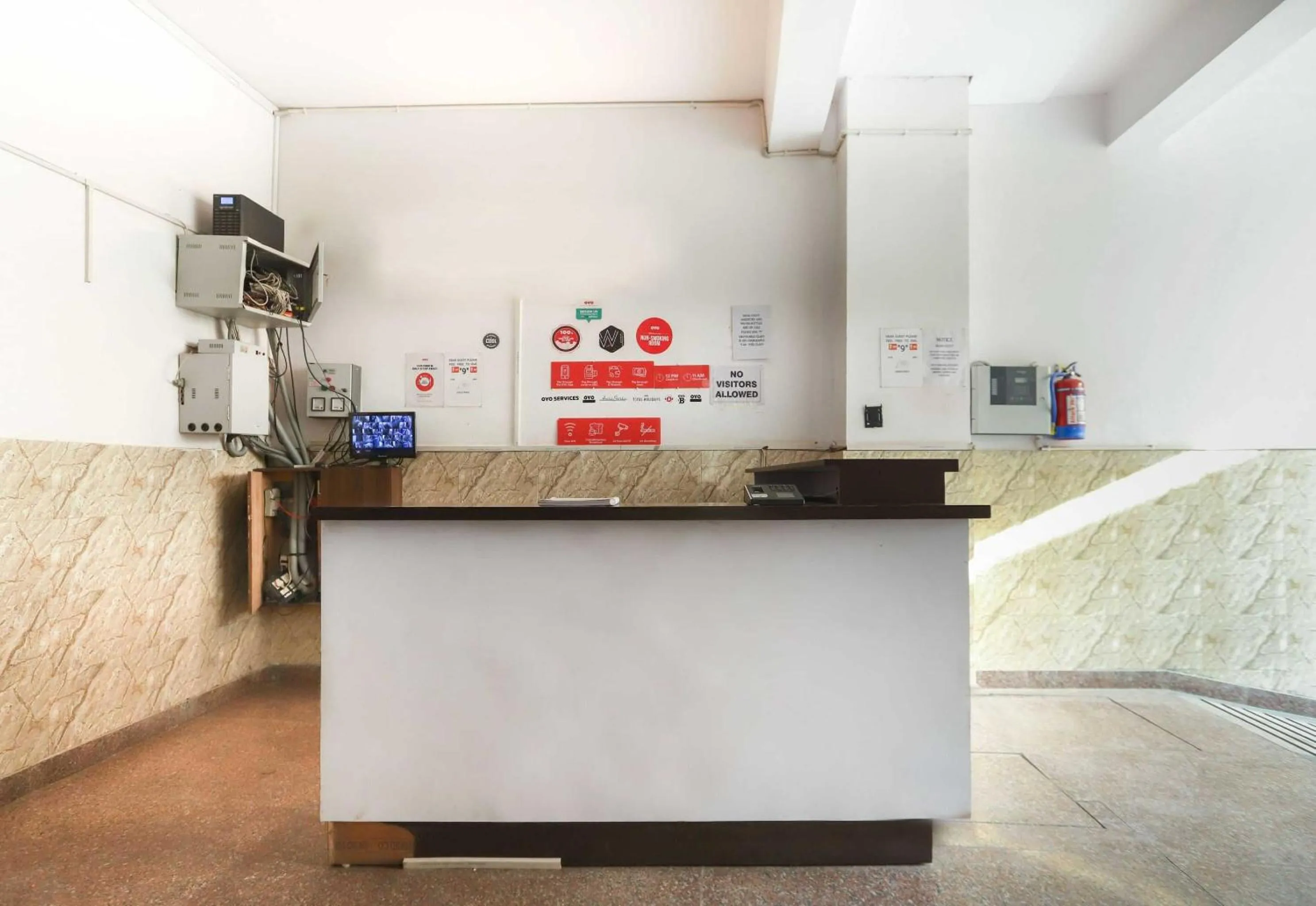 Lobby or reception in Hotel O Noida Villa