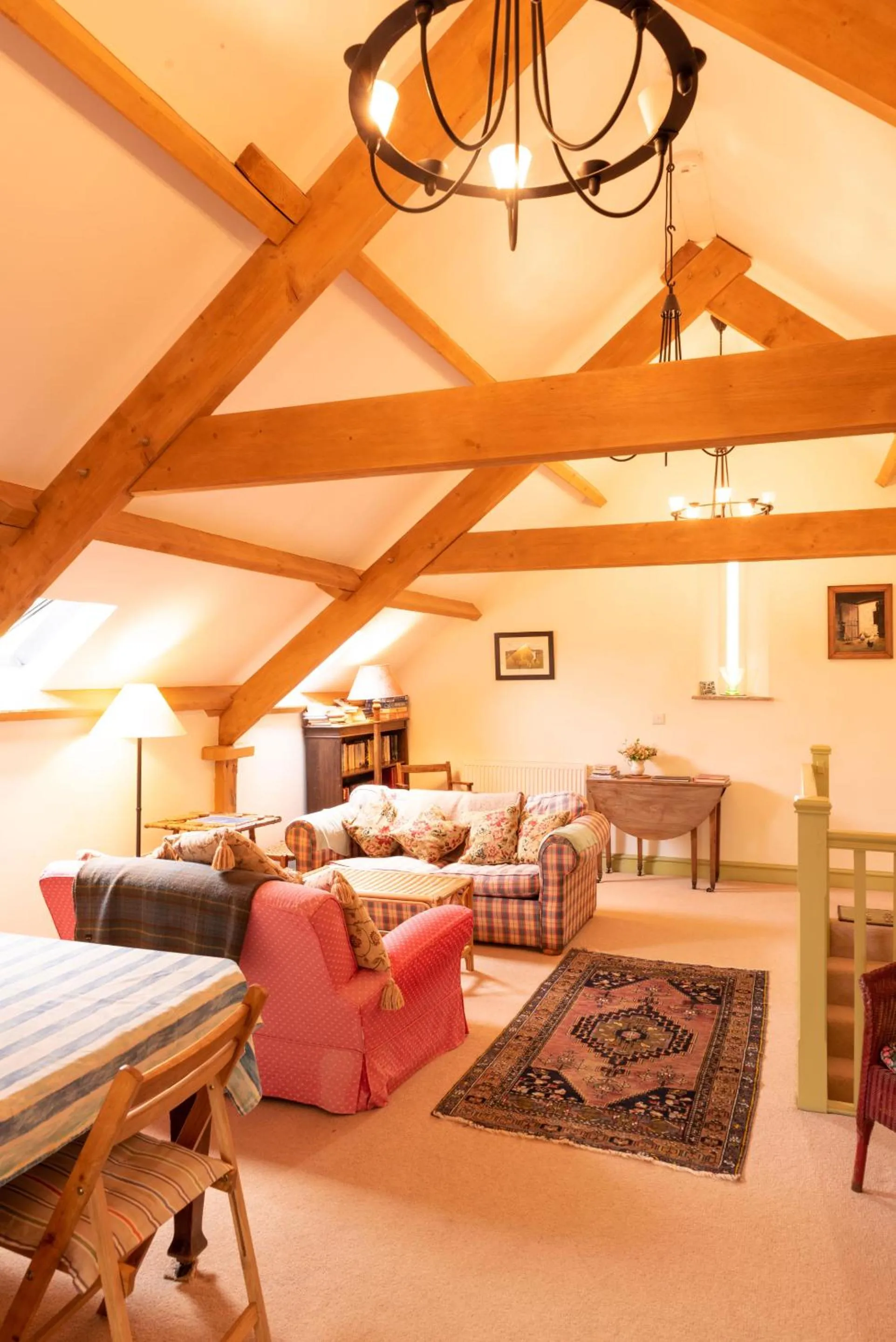 Living room, Bed in Alltybrain Farm Cottages