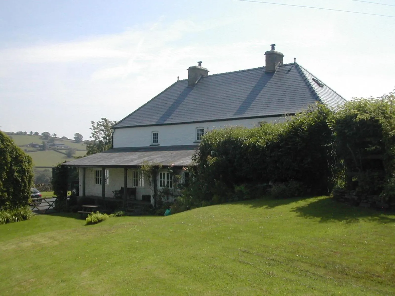 Garden in Alltybrain Farm Cottages
