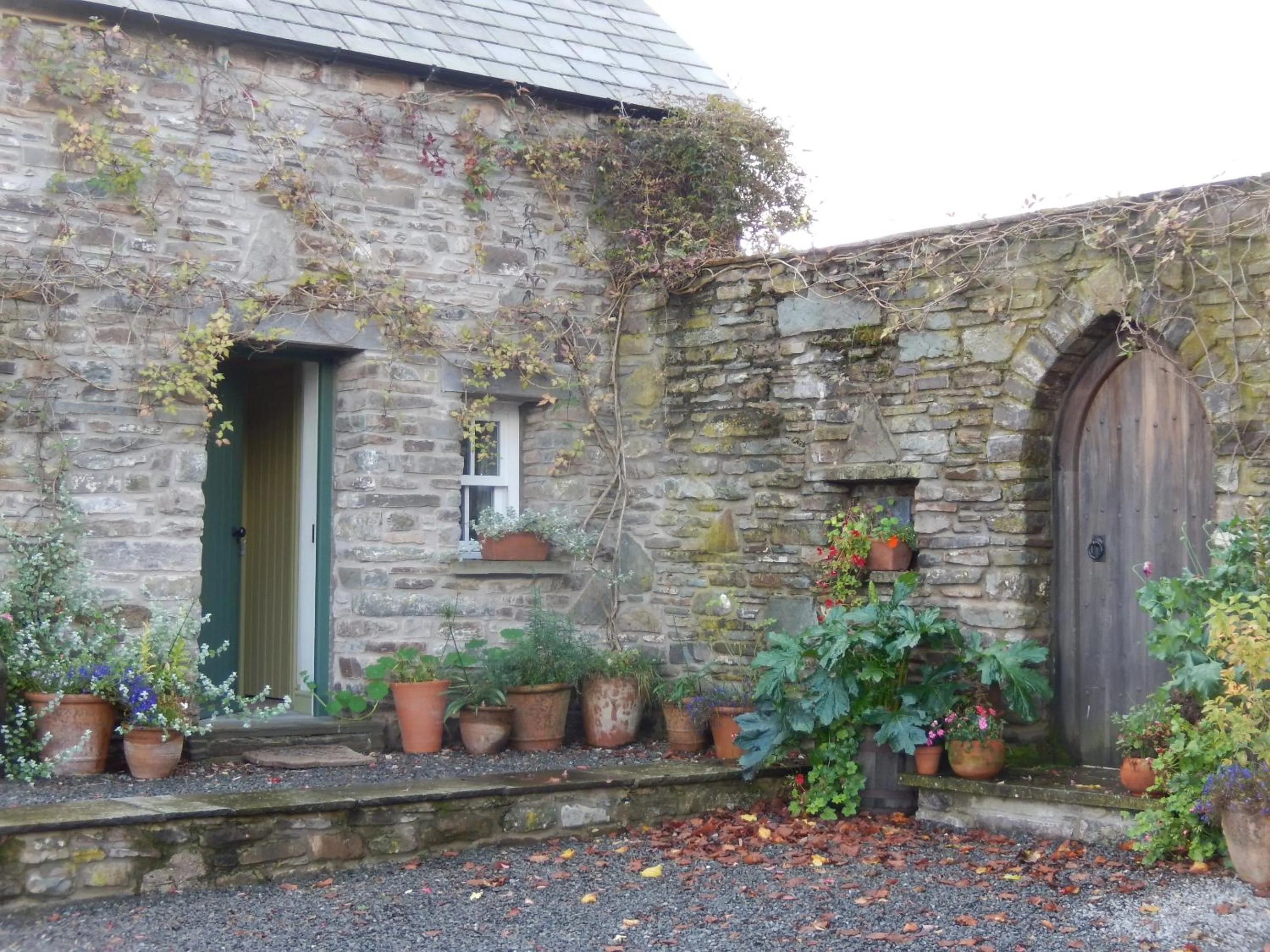 Garden in Alltybrain Farm Cottages
