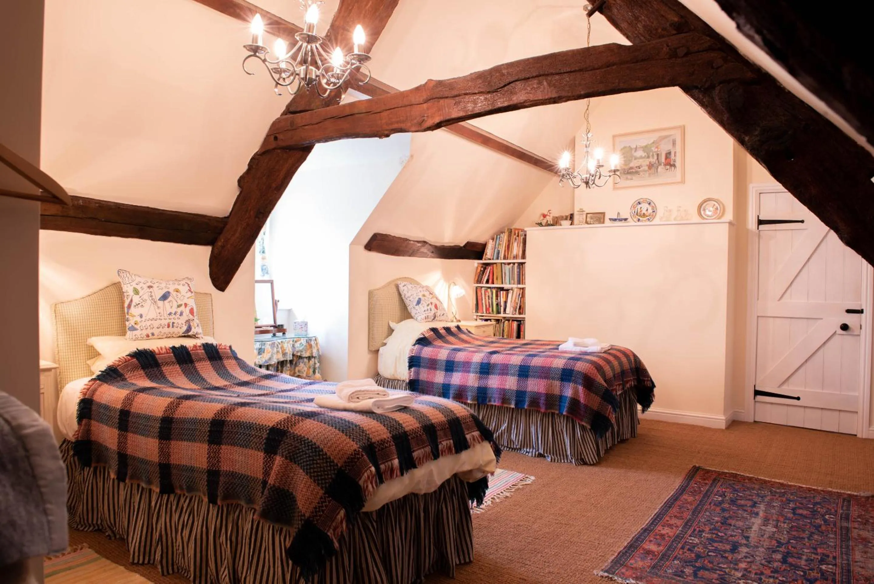 Bedroom, Bed in Alltybrain Farm Cottages