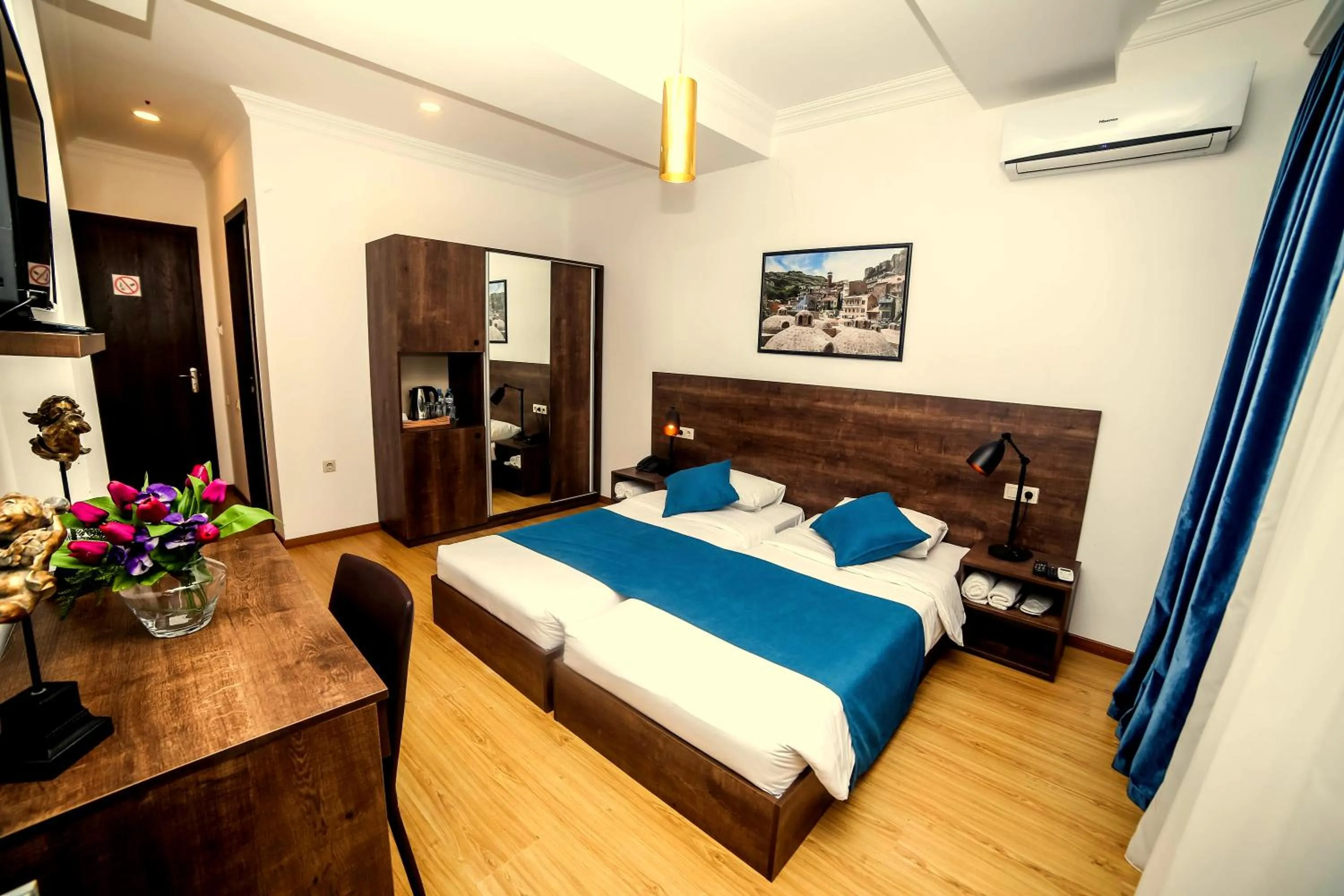 Bed in Tbilisi View Hotel