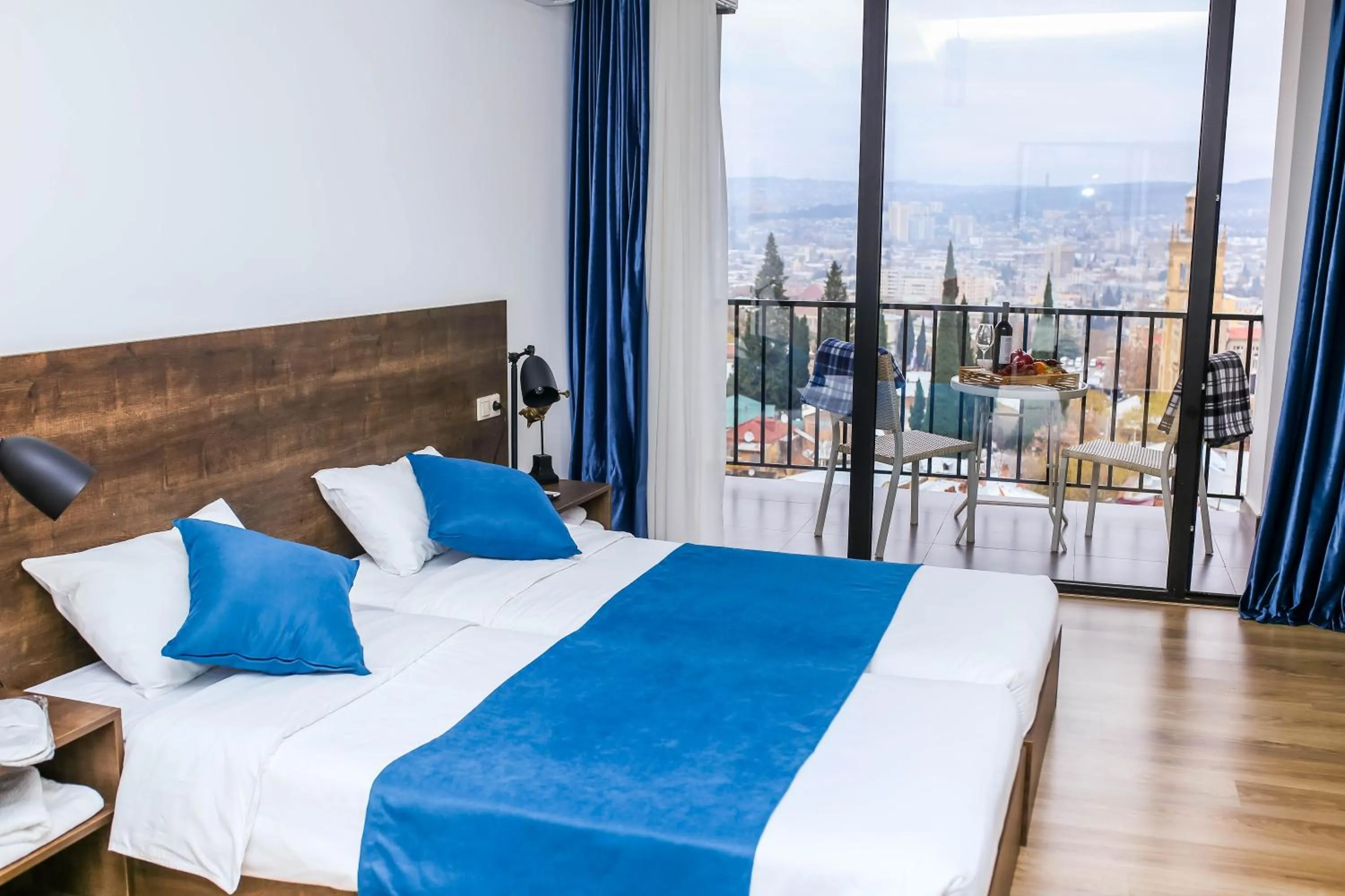 Bed in Tbilisi View Hotel