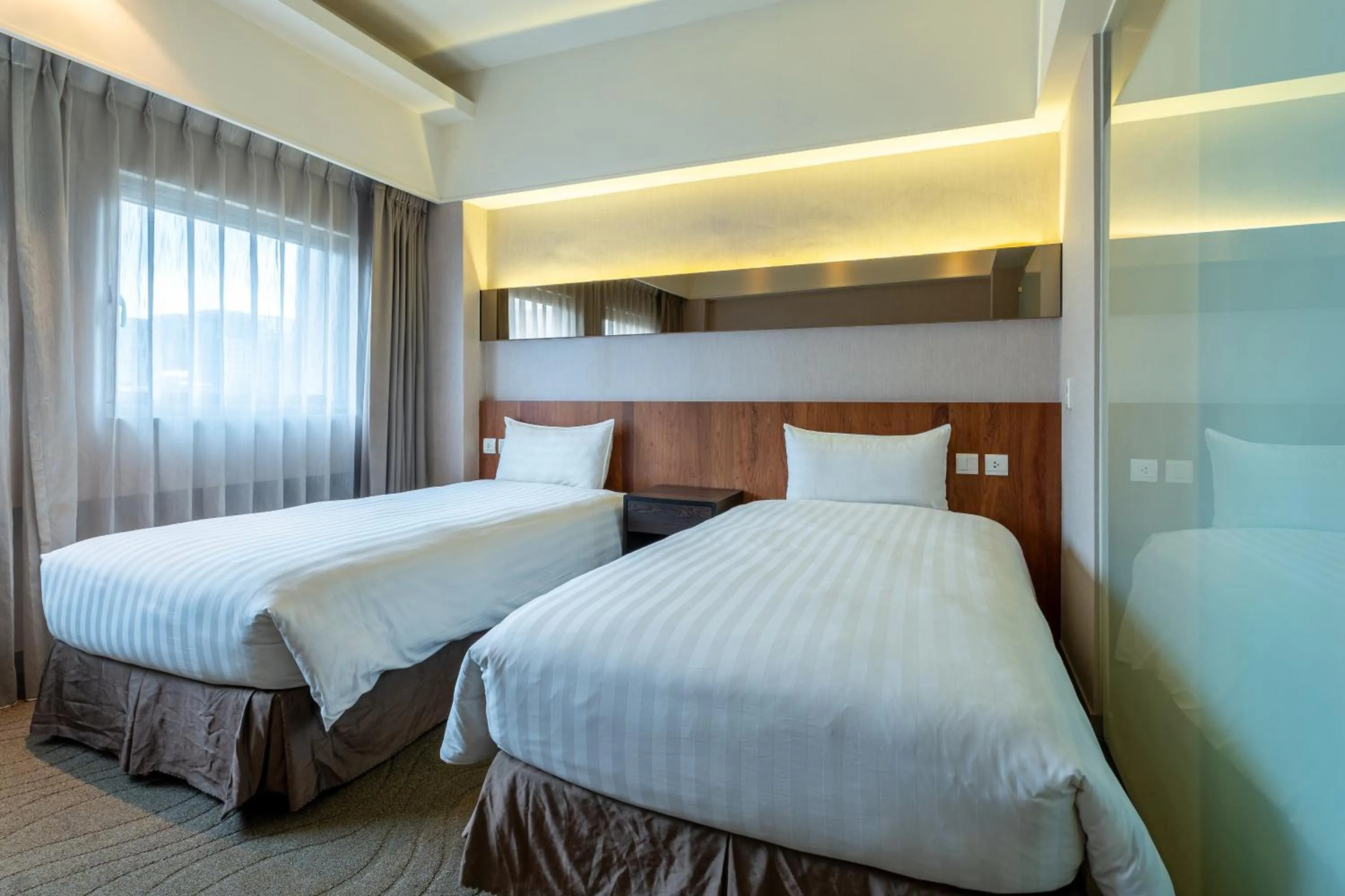 Bed in Guide Hotel Taipei Chongqing