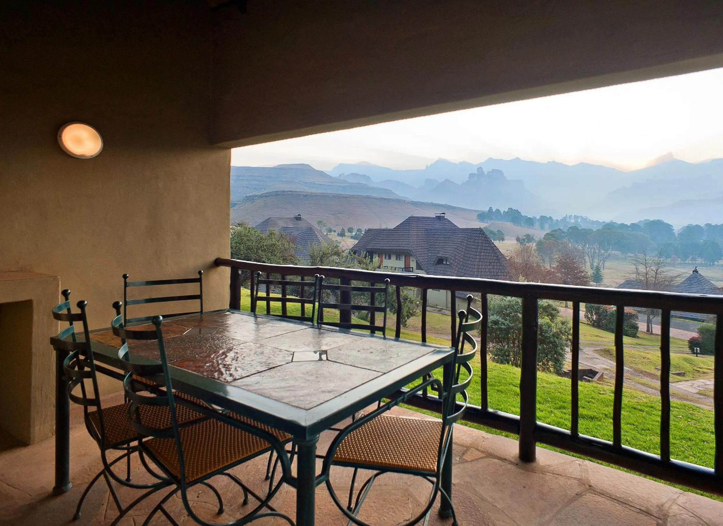 Patio in Fairways Drakensberg Resort