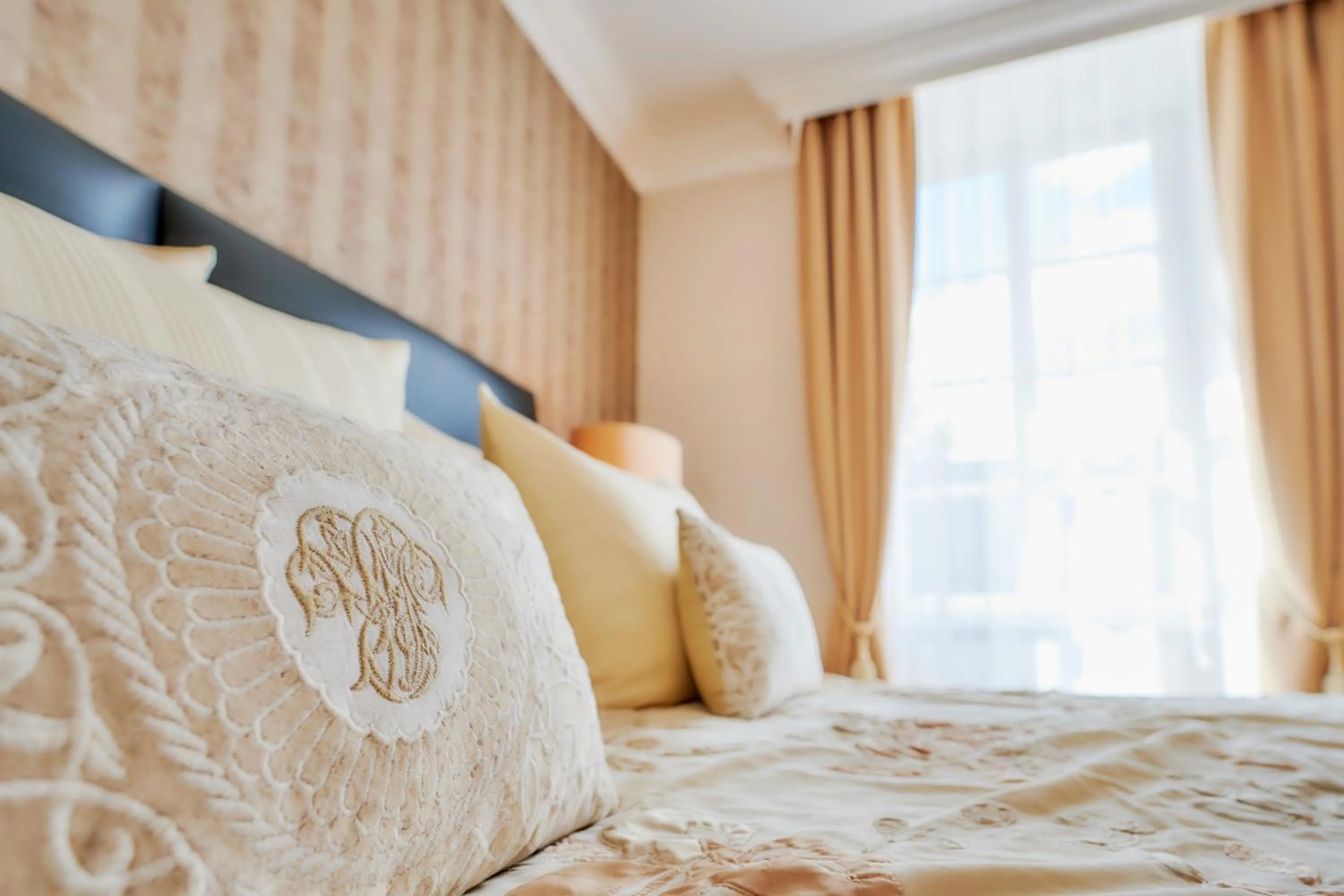 Bed in Weinromantikhotel Richtershof