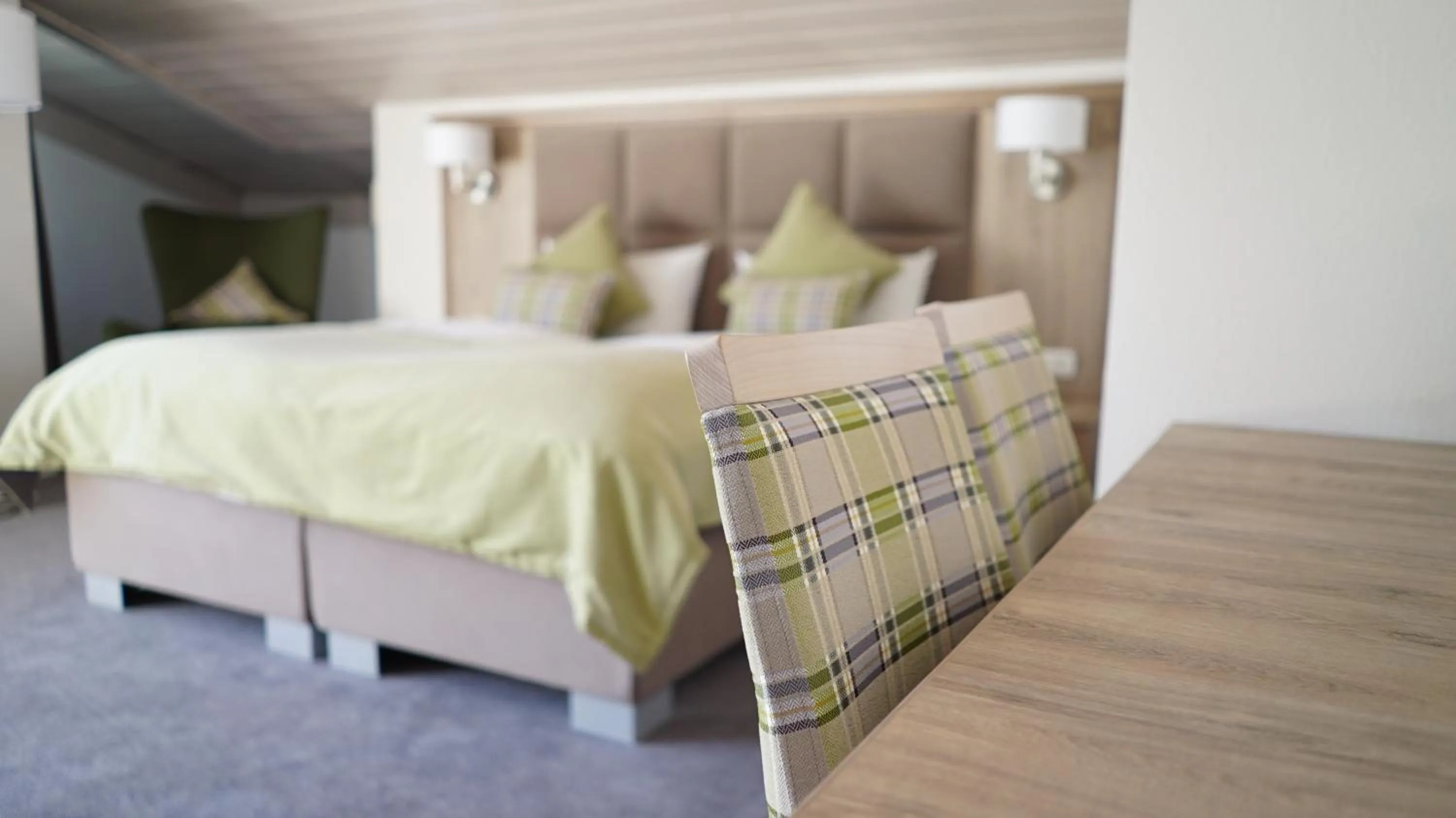 Decorative detail, Bed in Hotel Quellenhof