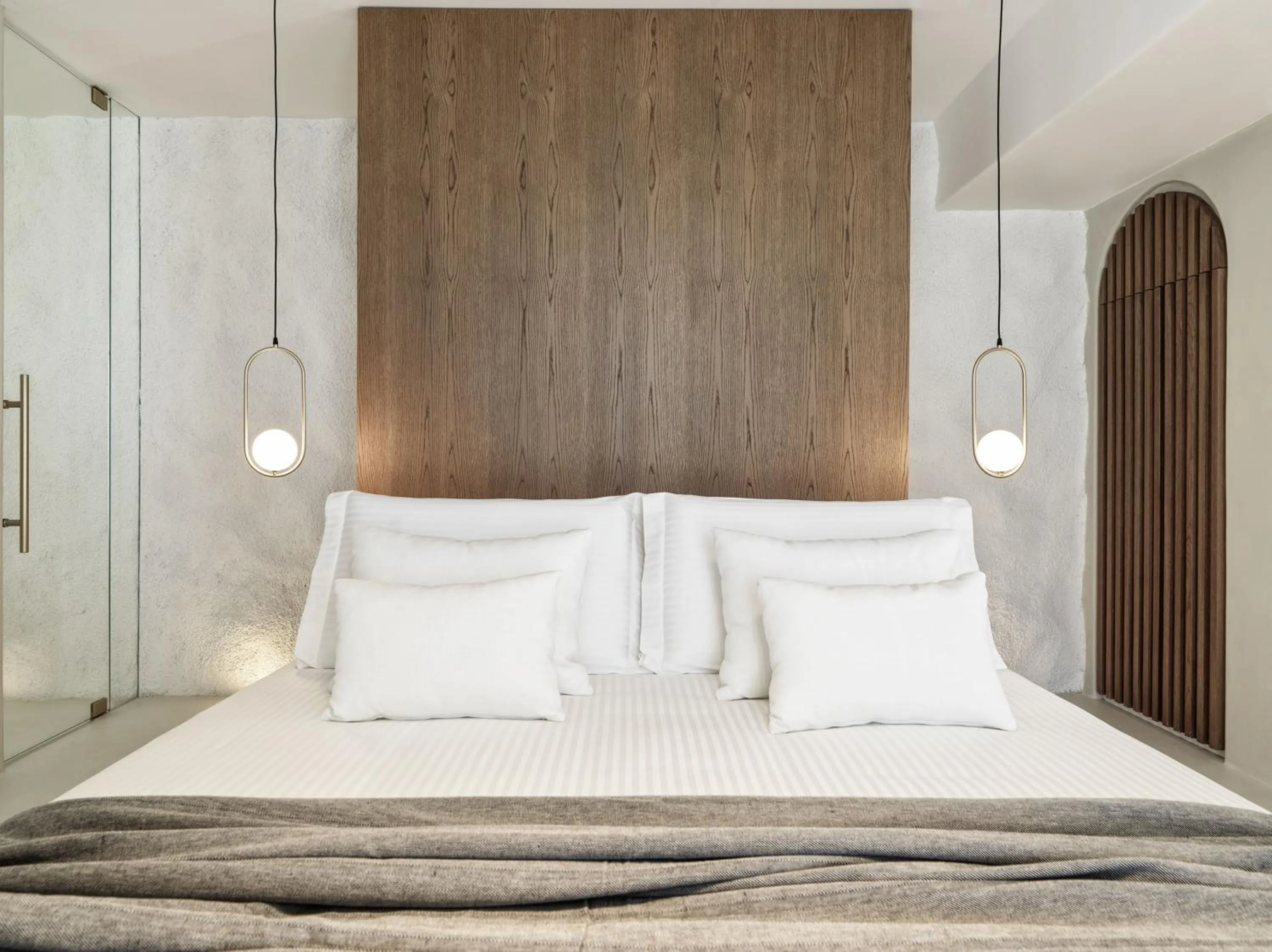 Bedroom, Bed in Mykonos Earth Suites