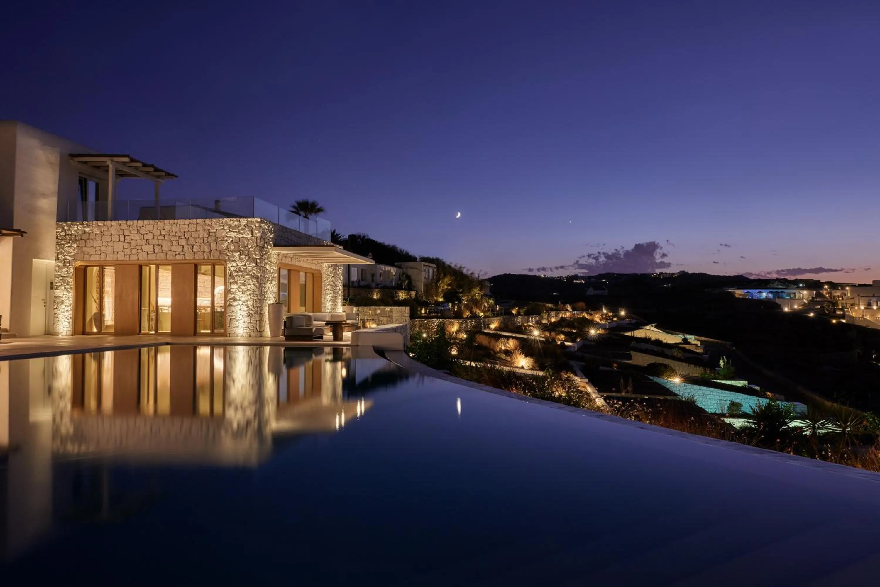 Swimming pool in Mykonos Earth Suites
