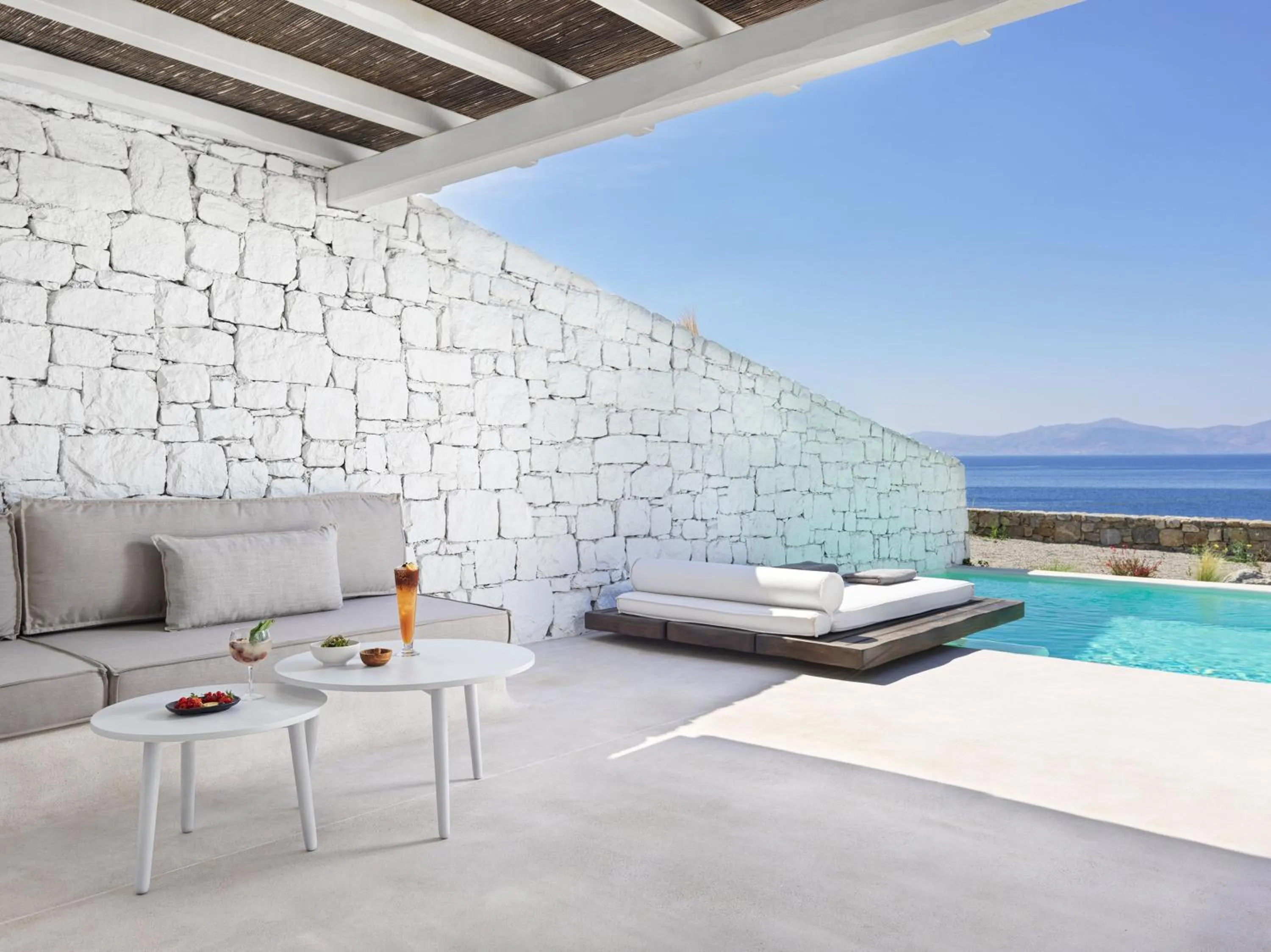 Balcony/Terrace in Mykonos Earth Suites