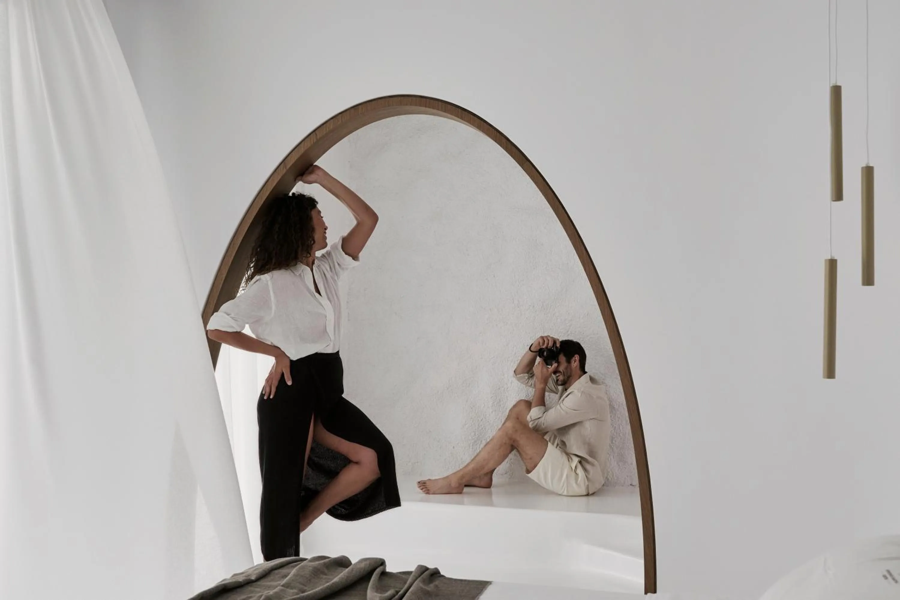 People in Mykonos Earth Suites