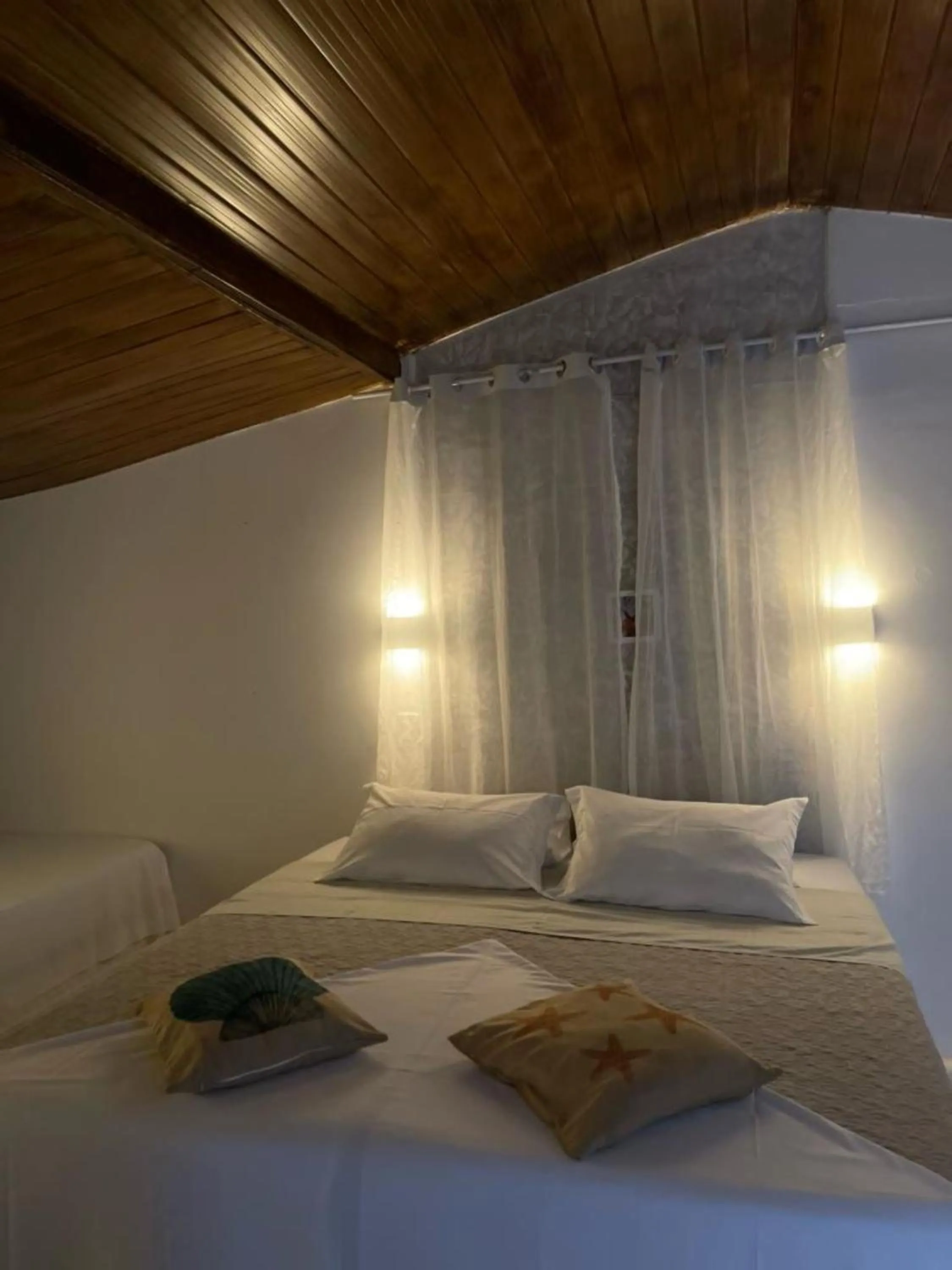 Bedroom, Bed in Pousada Portal dos Golfinhos