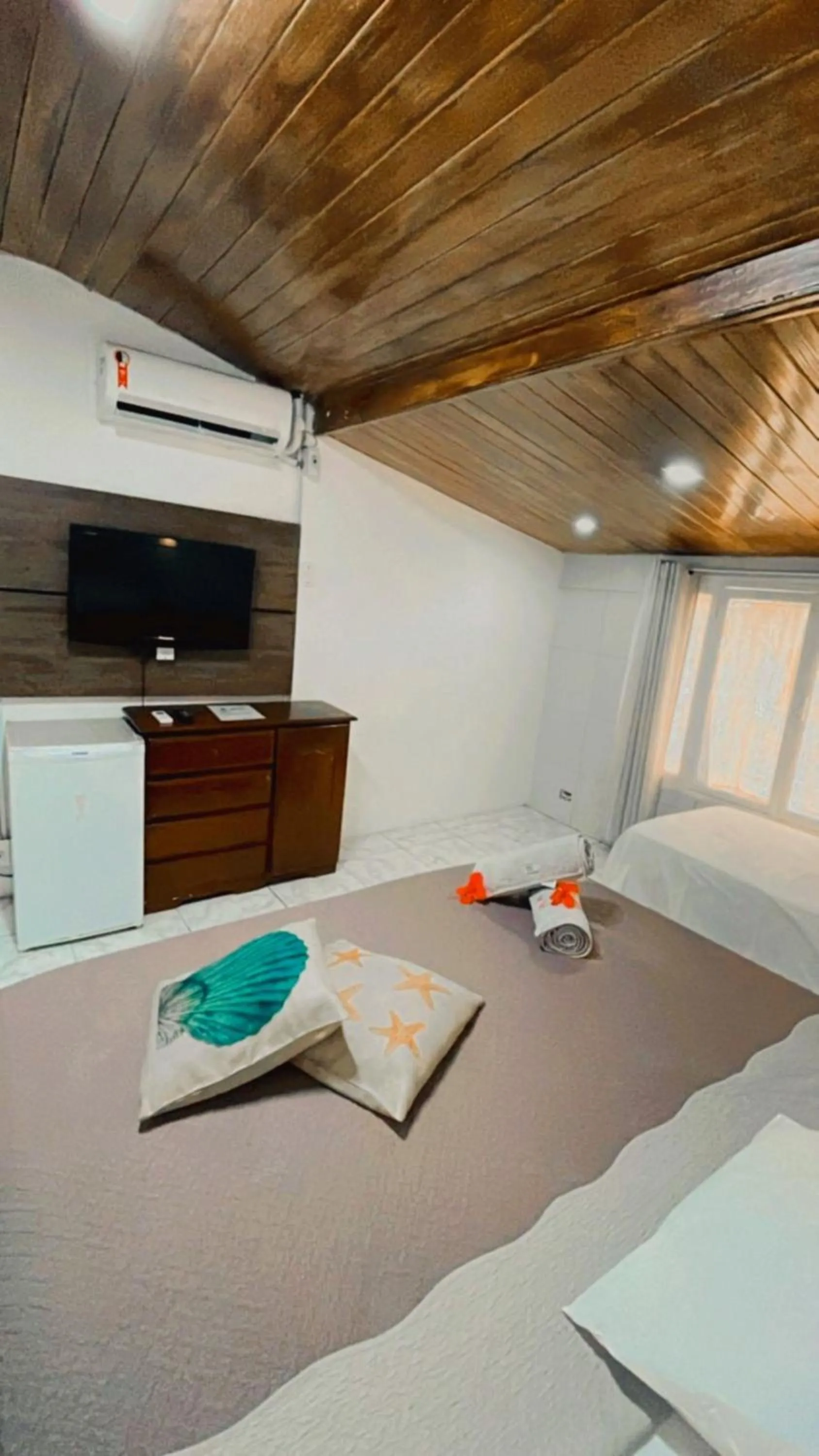 Bedroom, Bed in Pousada Portal dos Golfinhos