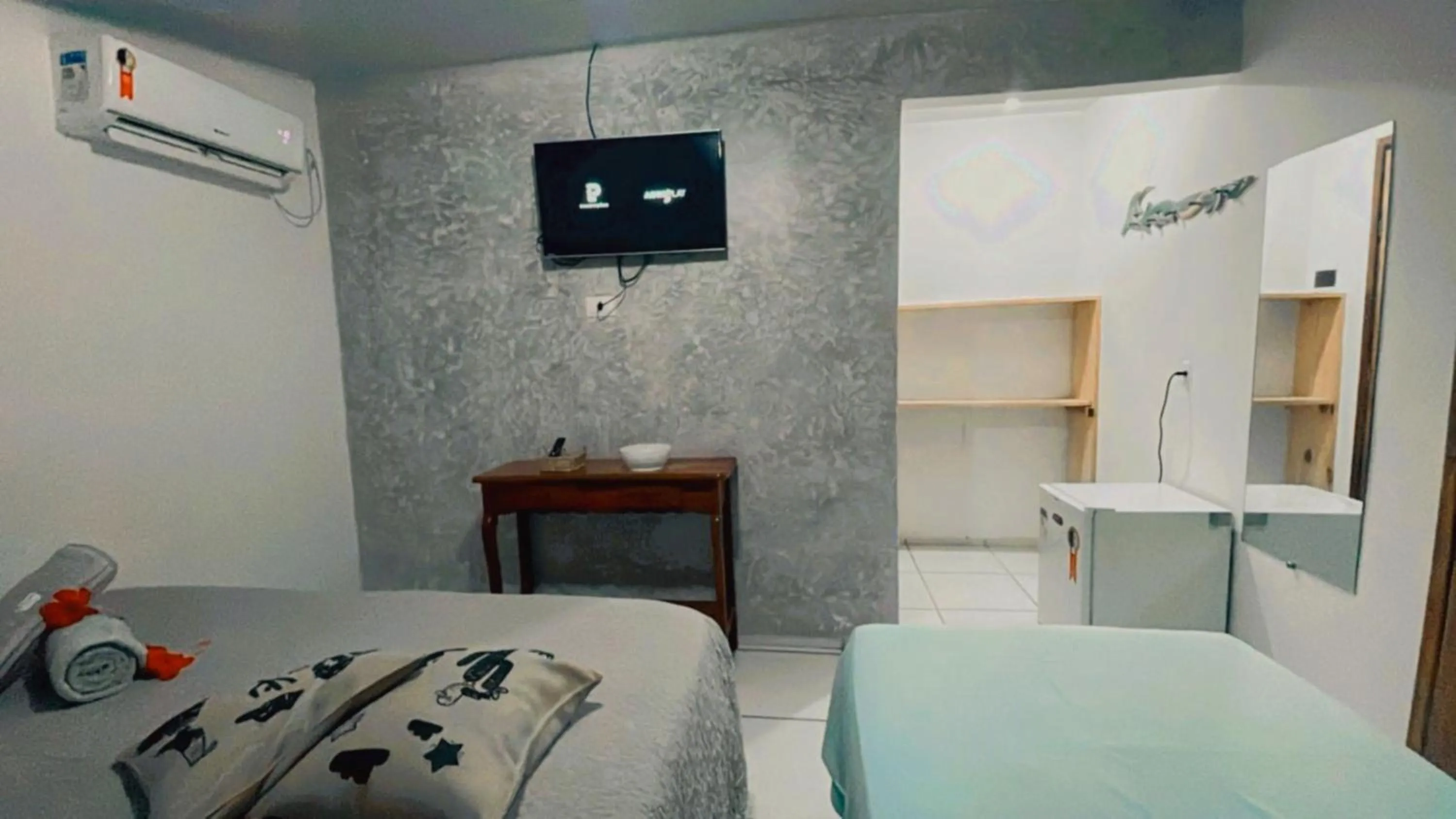 Bedroom, Bed in Pousada Portal dos Golfinhos