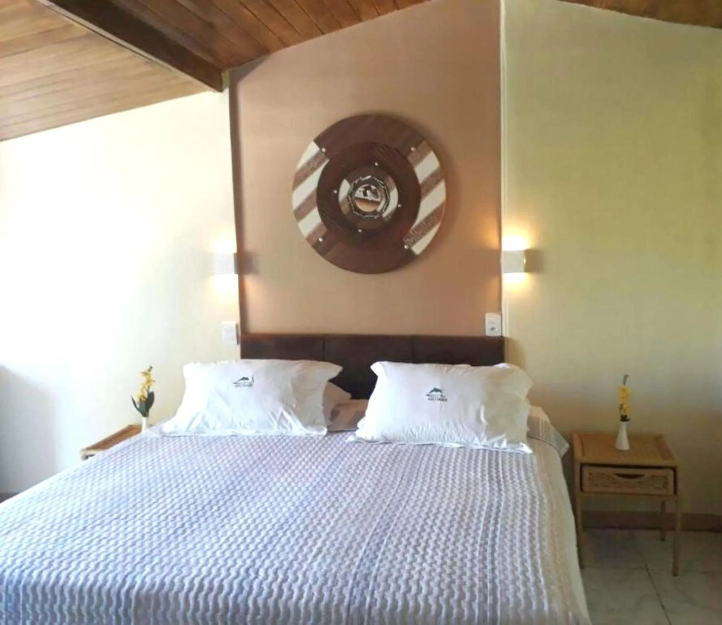 Bedroom, Bed in Pousada Portal dos Golfinhos