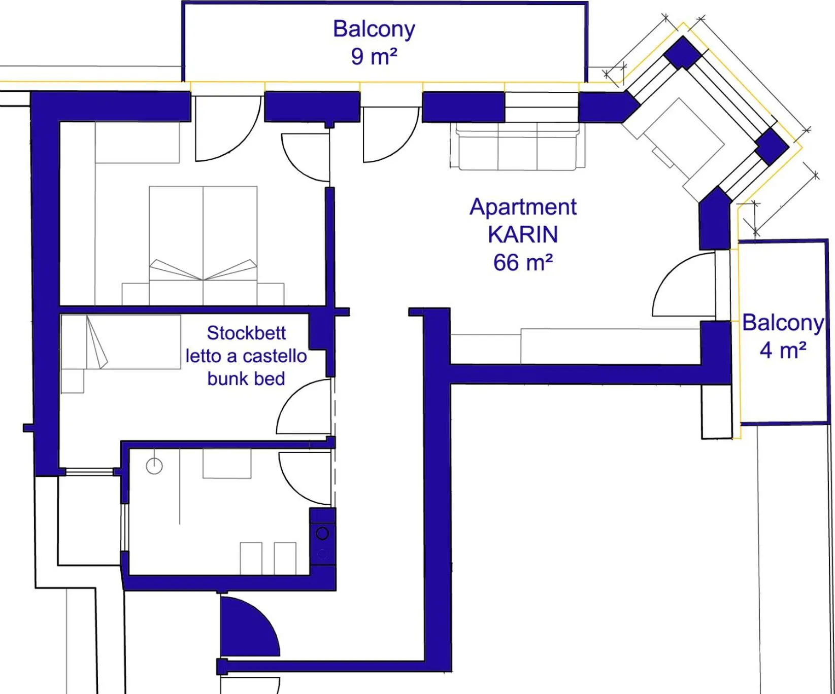 Floor plan in Apartments ANNY