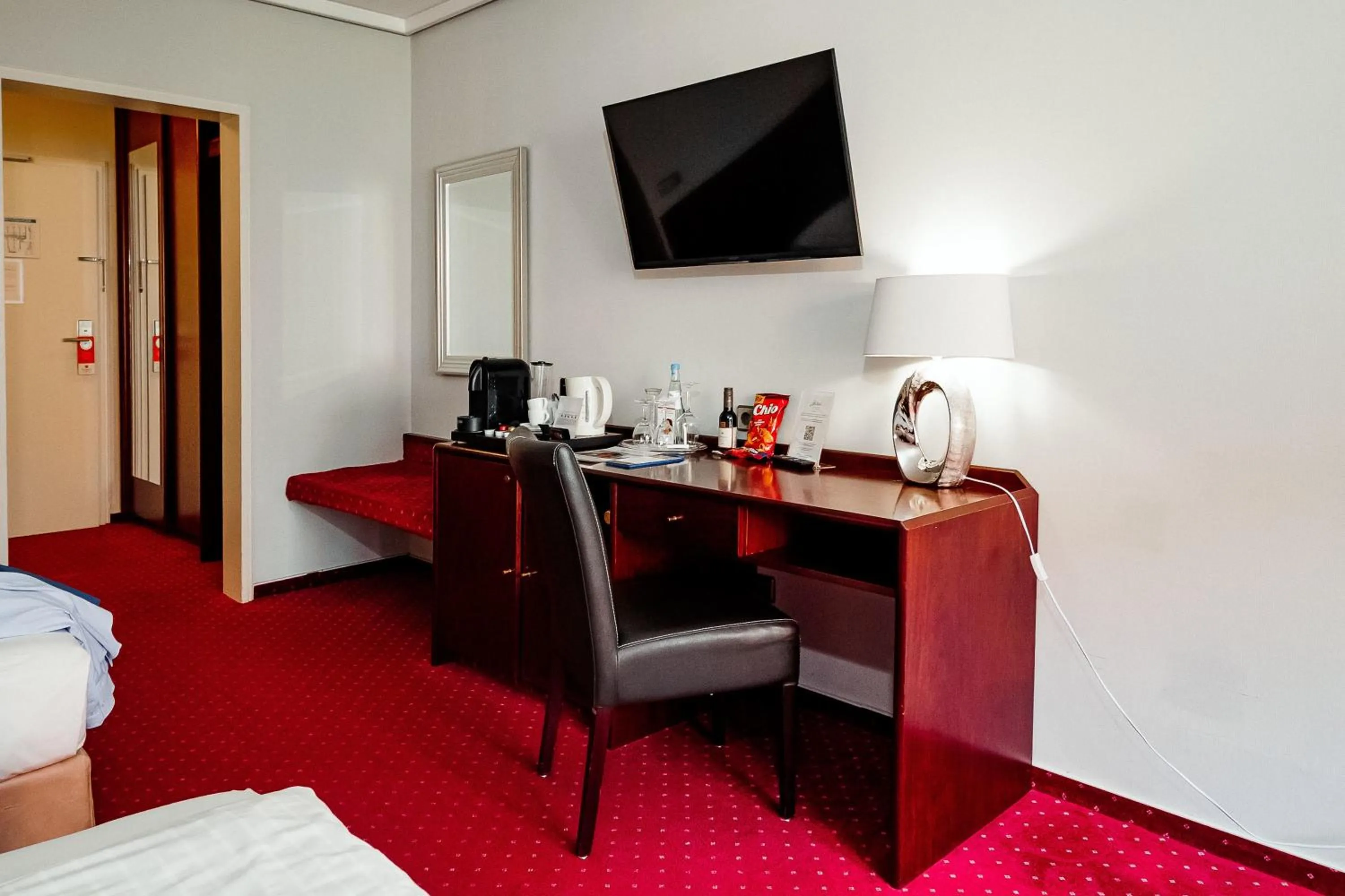 Decorative detail, Bed in Privathotel alte mühle Wolfsburg-Weyhausen