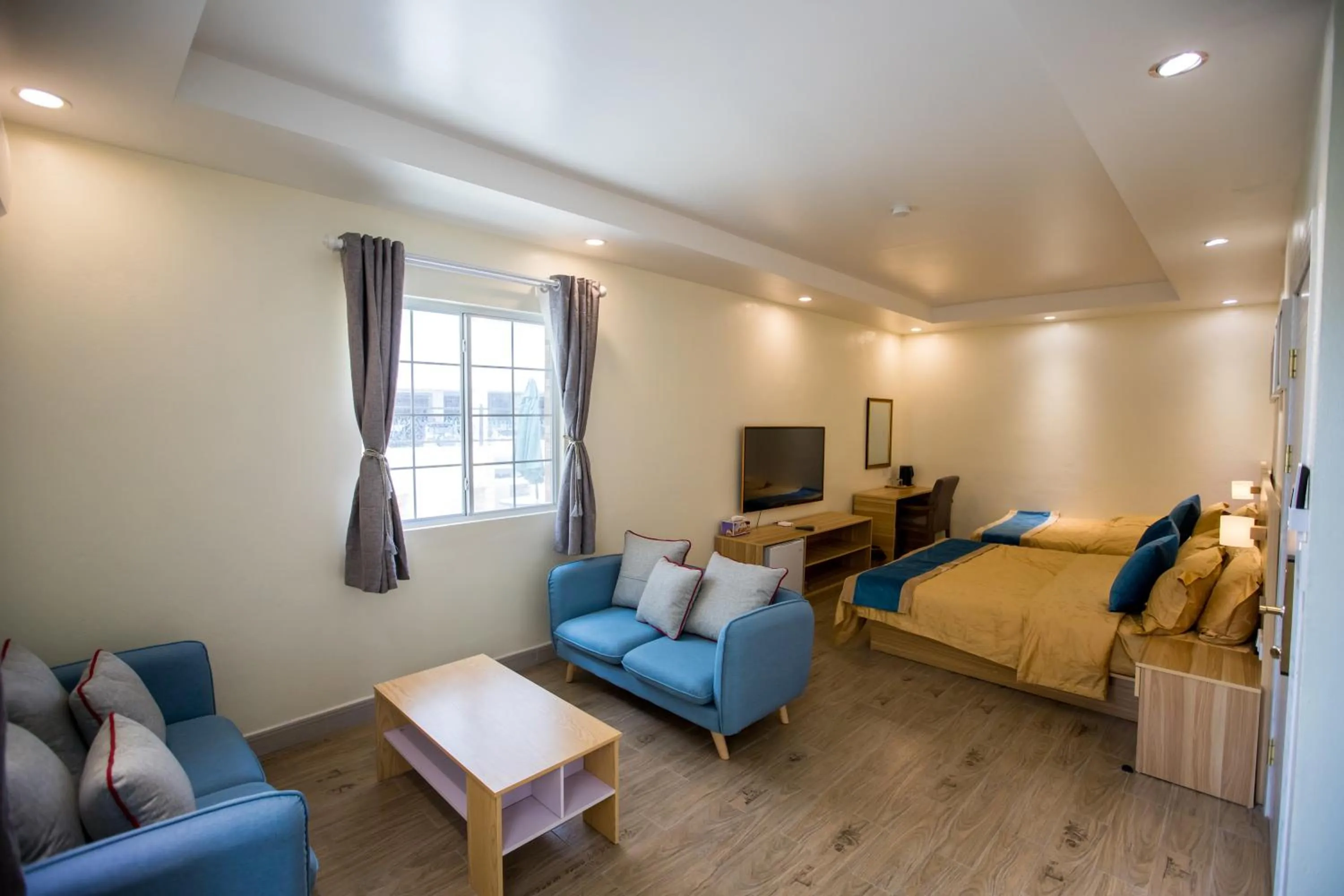 Living room, Bed in Residence Lodge