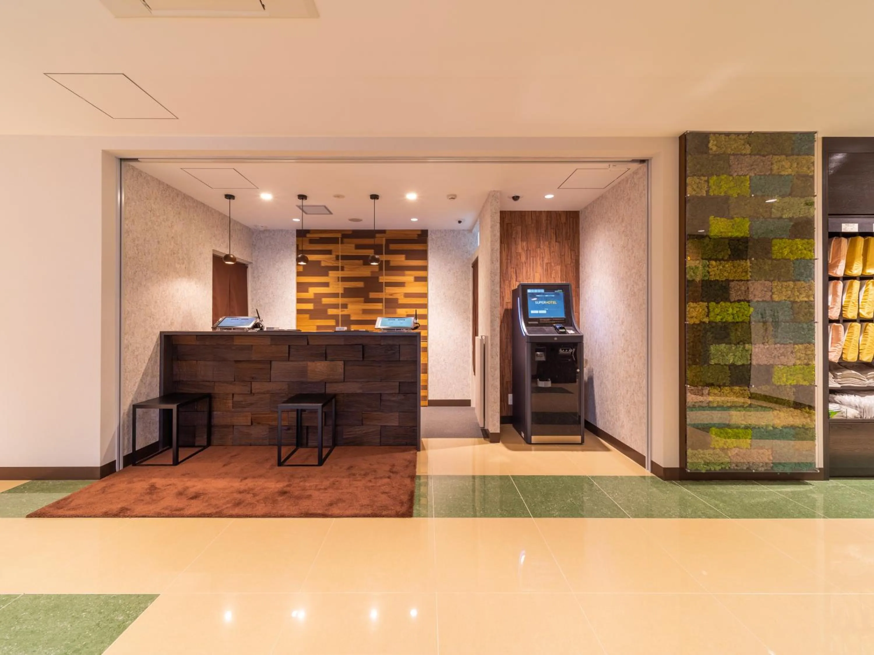 Lobby or reception in Super Hotel Yahaba Station East Exit