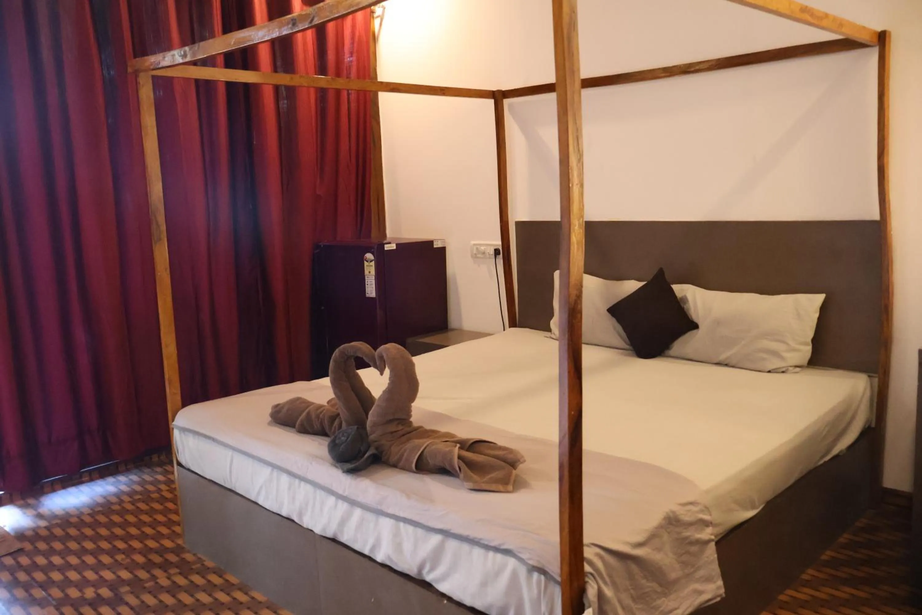 Bedroom, Bed in Patnem Beach Cottages