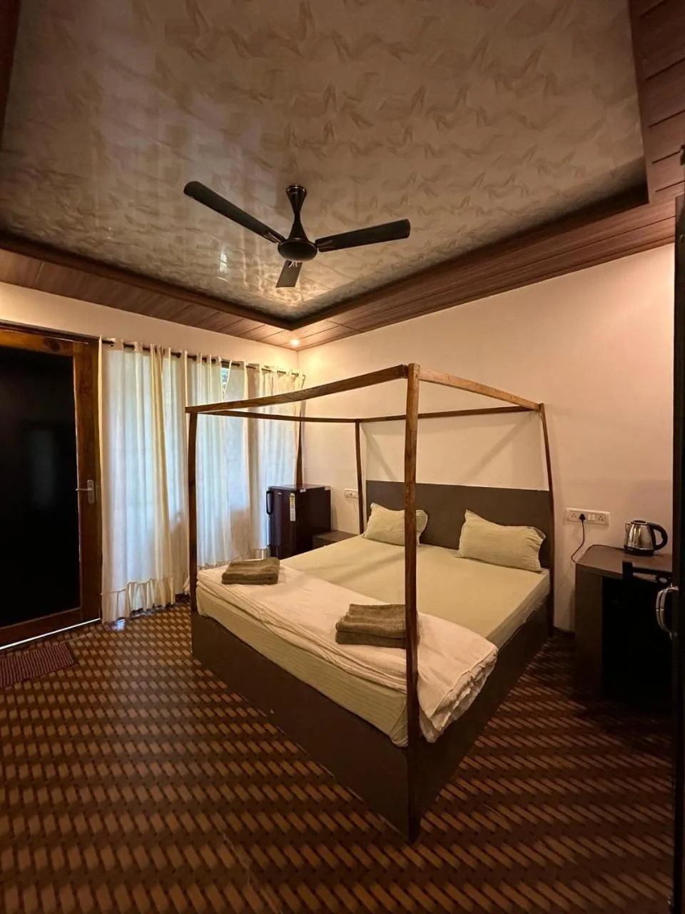 Bedroom, Bed in Patnem Beach Cottages