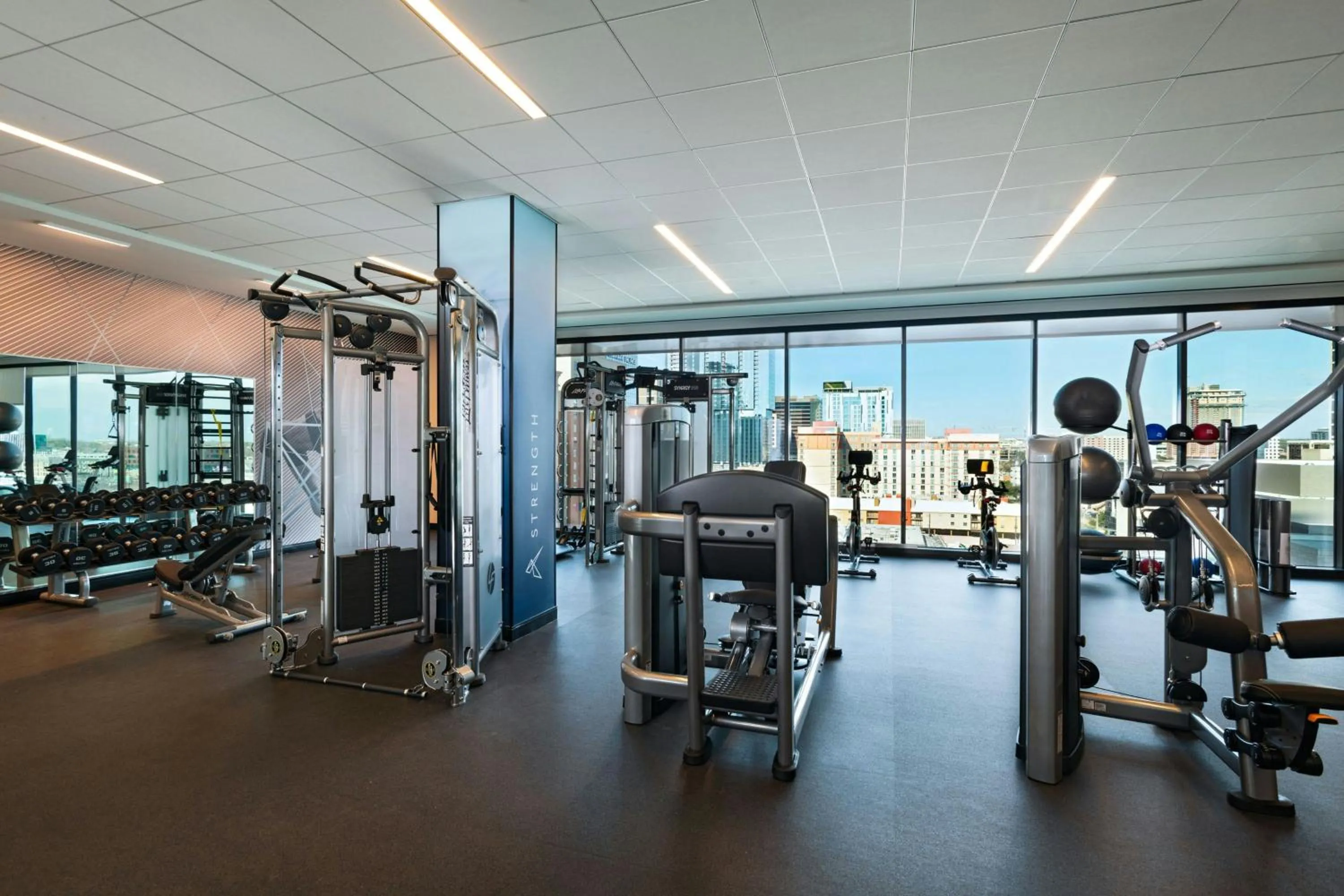 Fitness centre/facilities in Austin Marriott Downtown