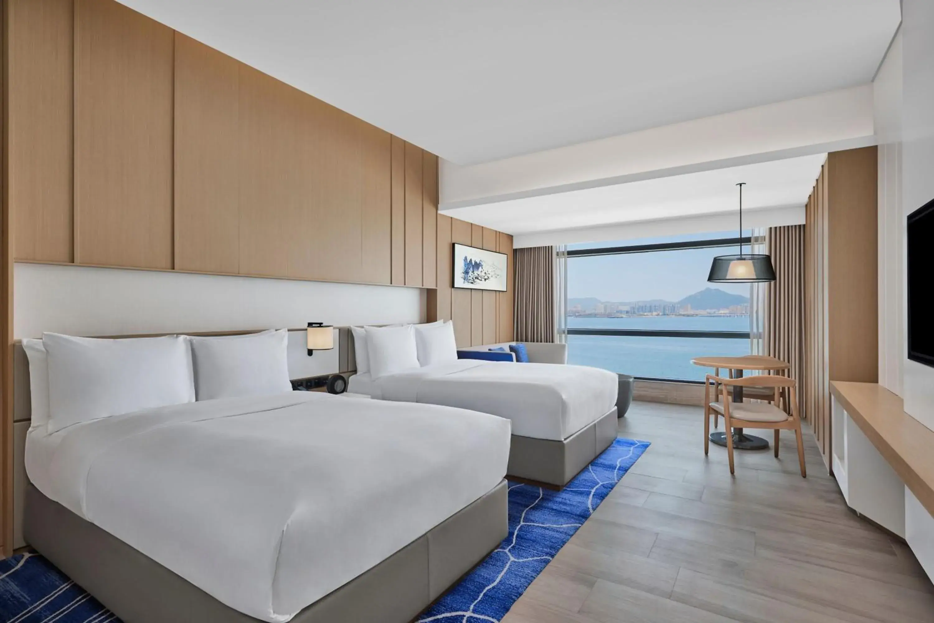 Deluxe Two Double Beds Room with Sea Views in Courtyard by Marriott Xiamen Deluxe Two Double Beds Room with Sea Views in Courtyard by Marriott Xiamen