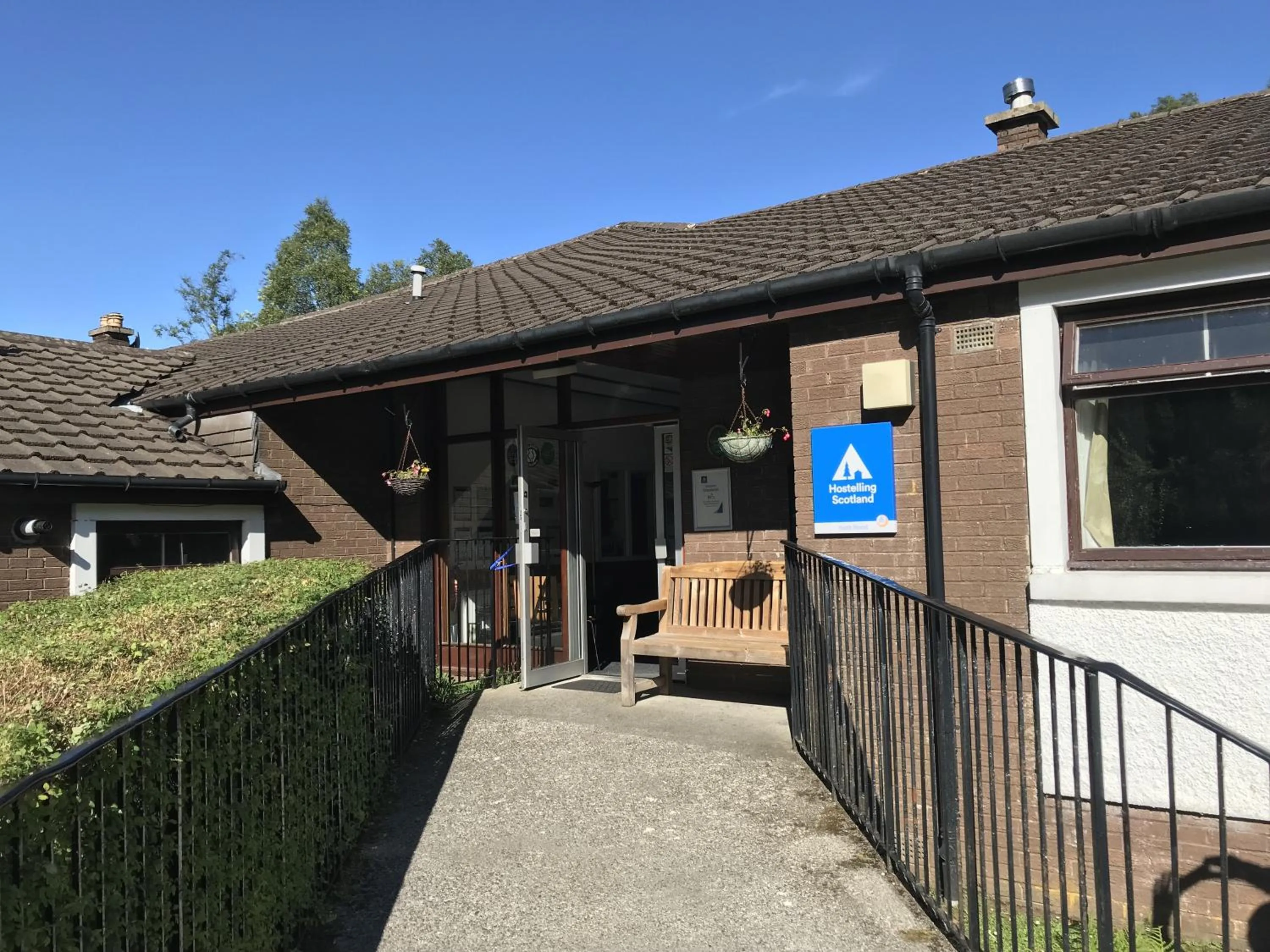 Facade/entrance in Crianlarich Youth Hostel