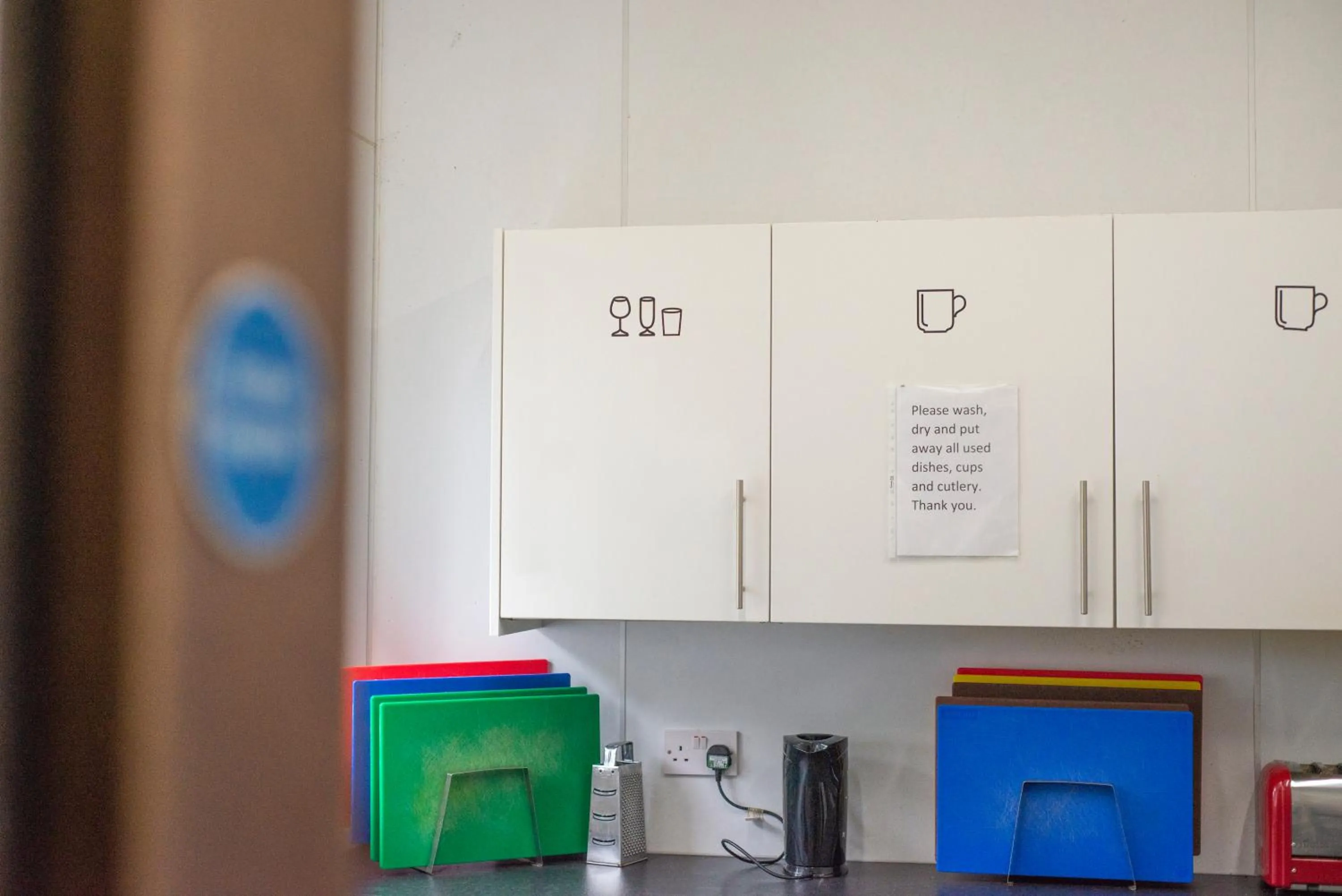 Communal kitchen in Crianlarich Youth Hostel