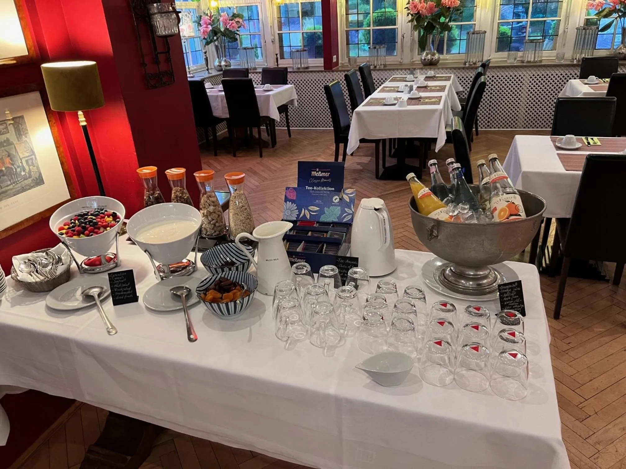 Buffet breakfast in Hotel Ashley's Garden