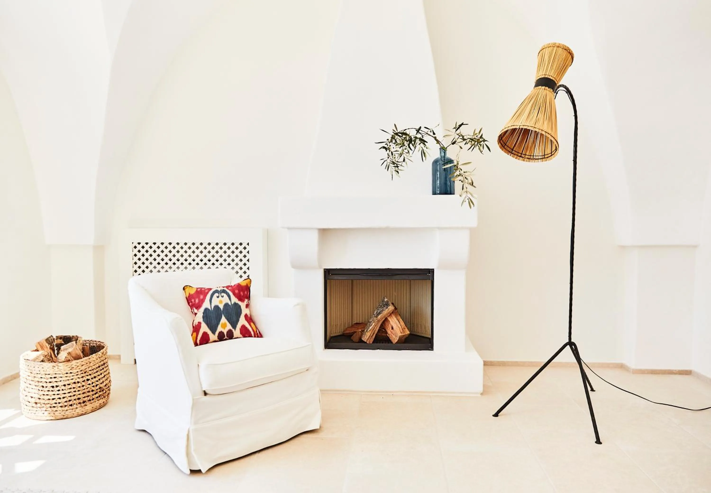 Seating area in Masseria Calderisi
