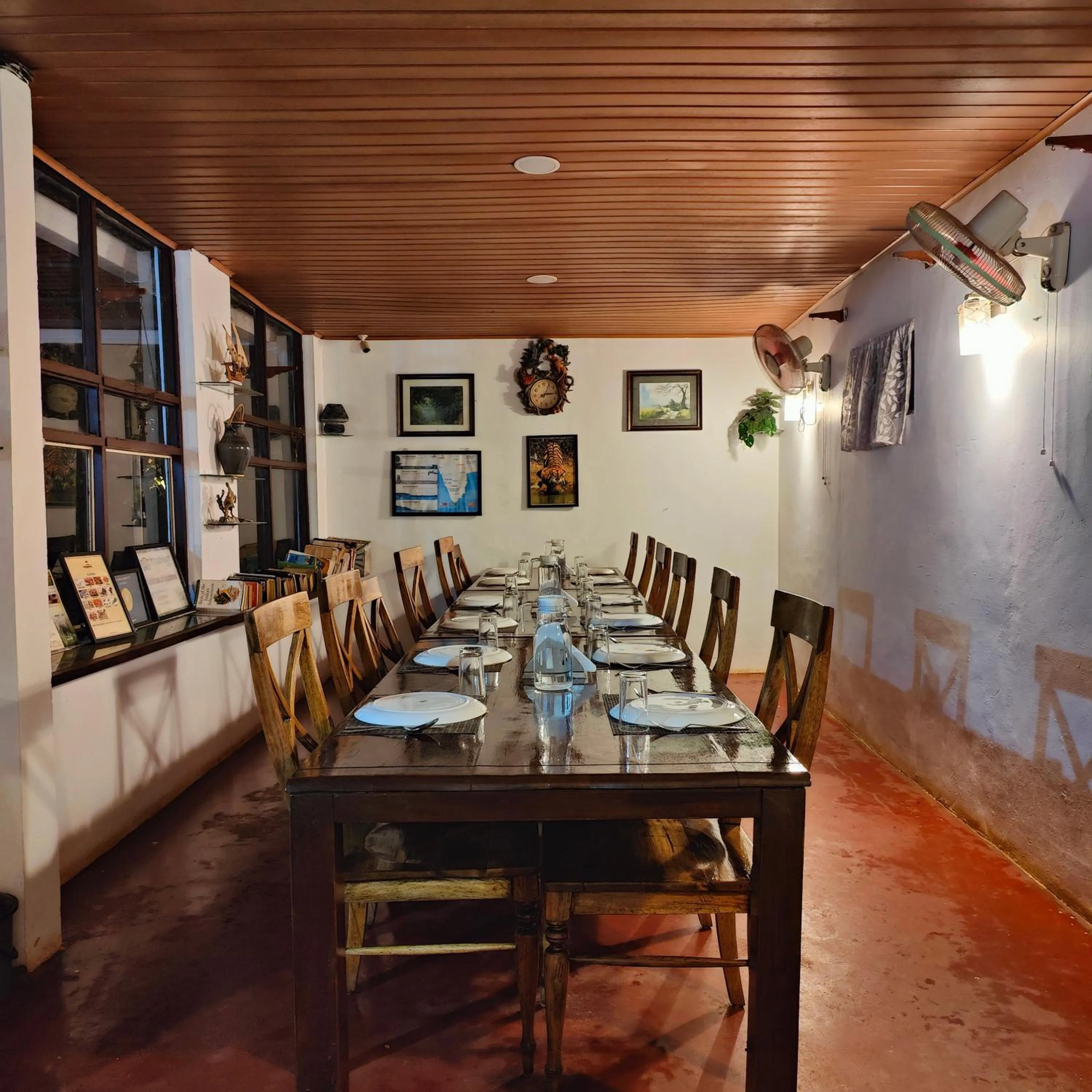 Dining area in Grassroots Wayanad, Valley-view Tents