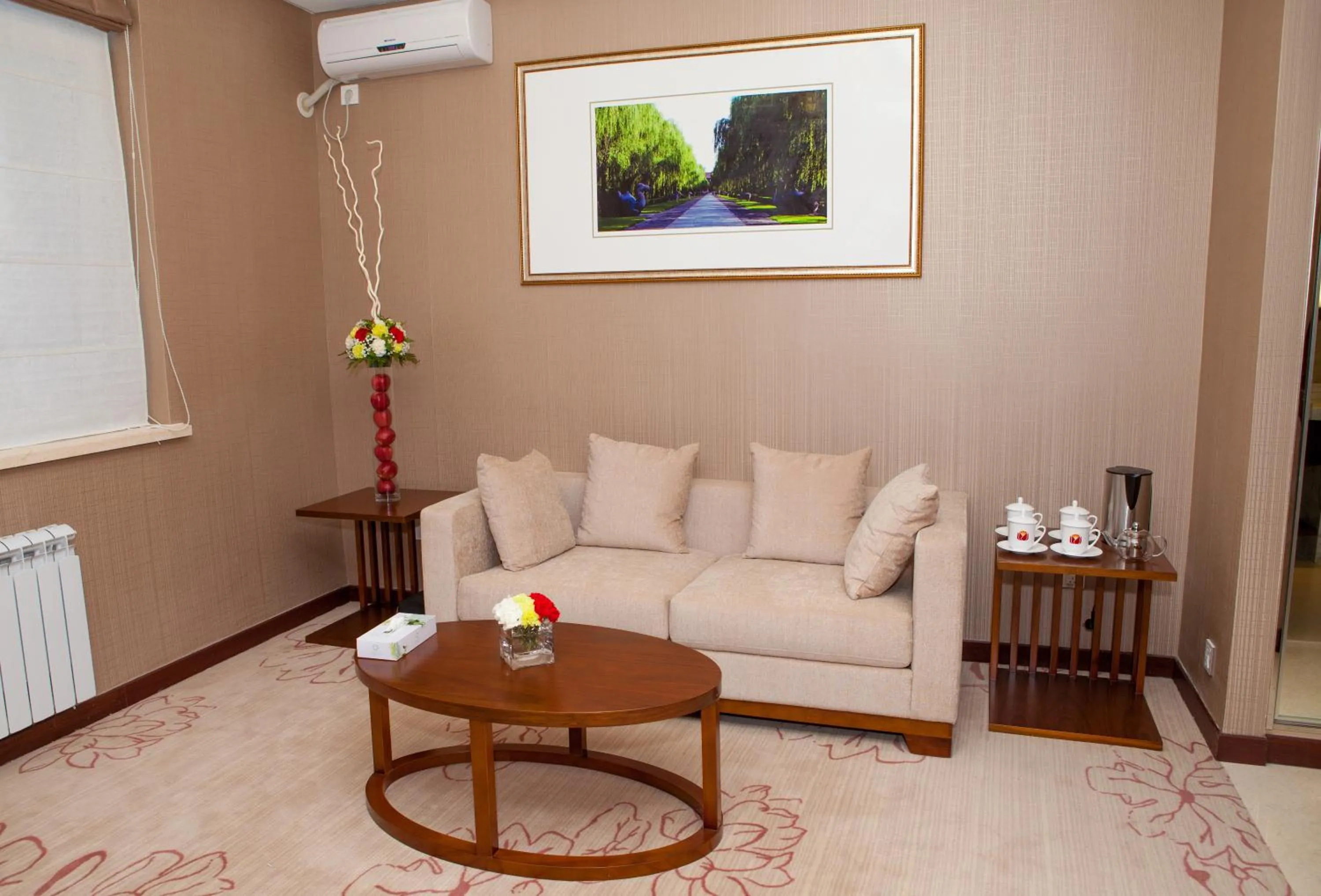 Living room in Soluxe Hotel Almaty