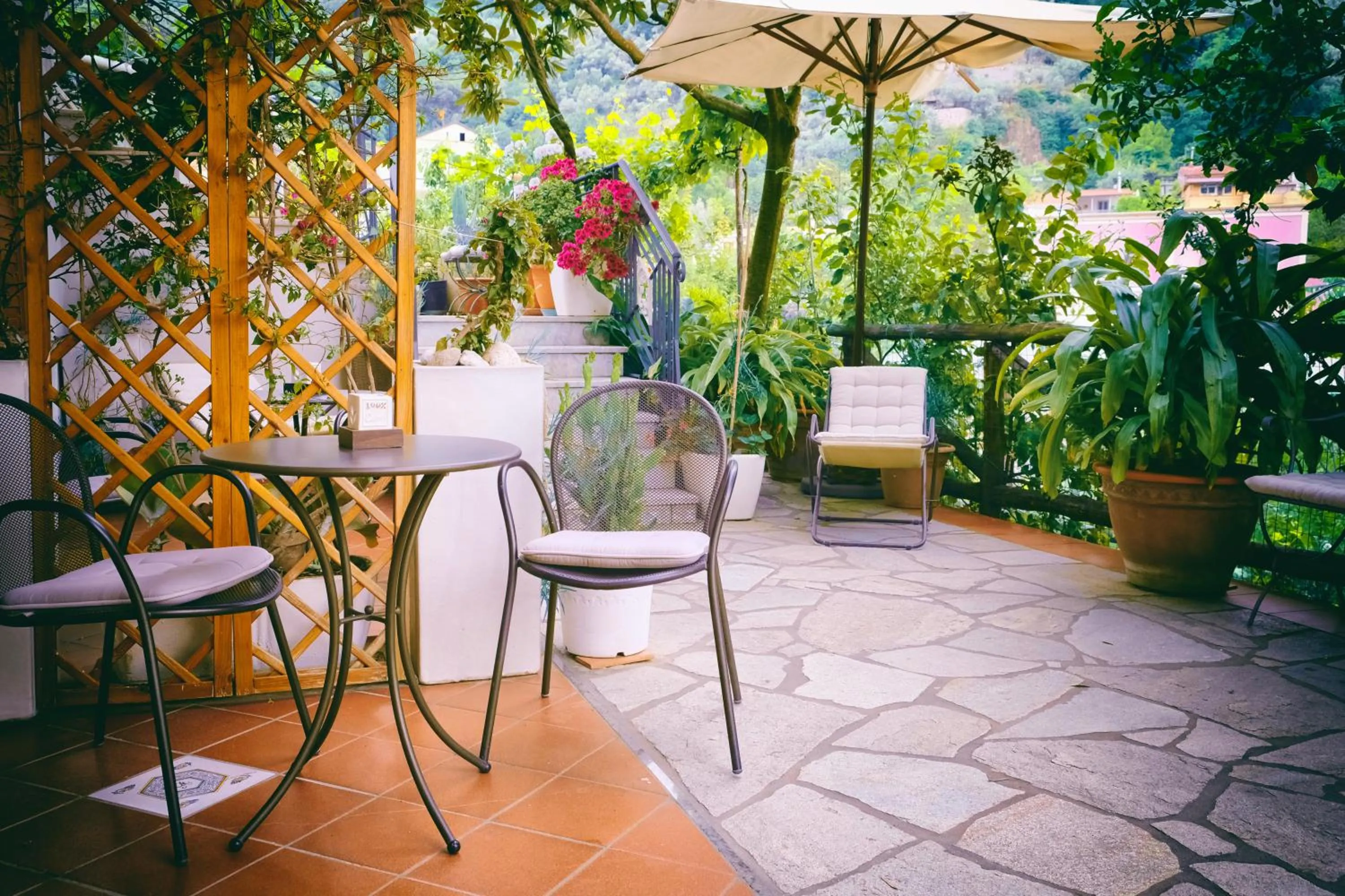 Patio in B&B Maria Grazia