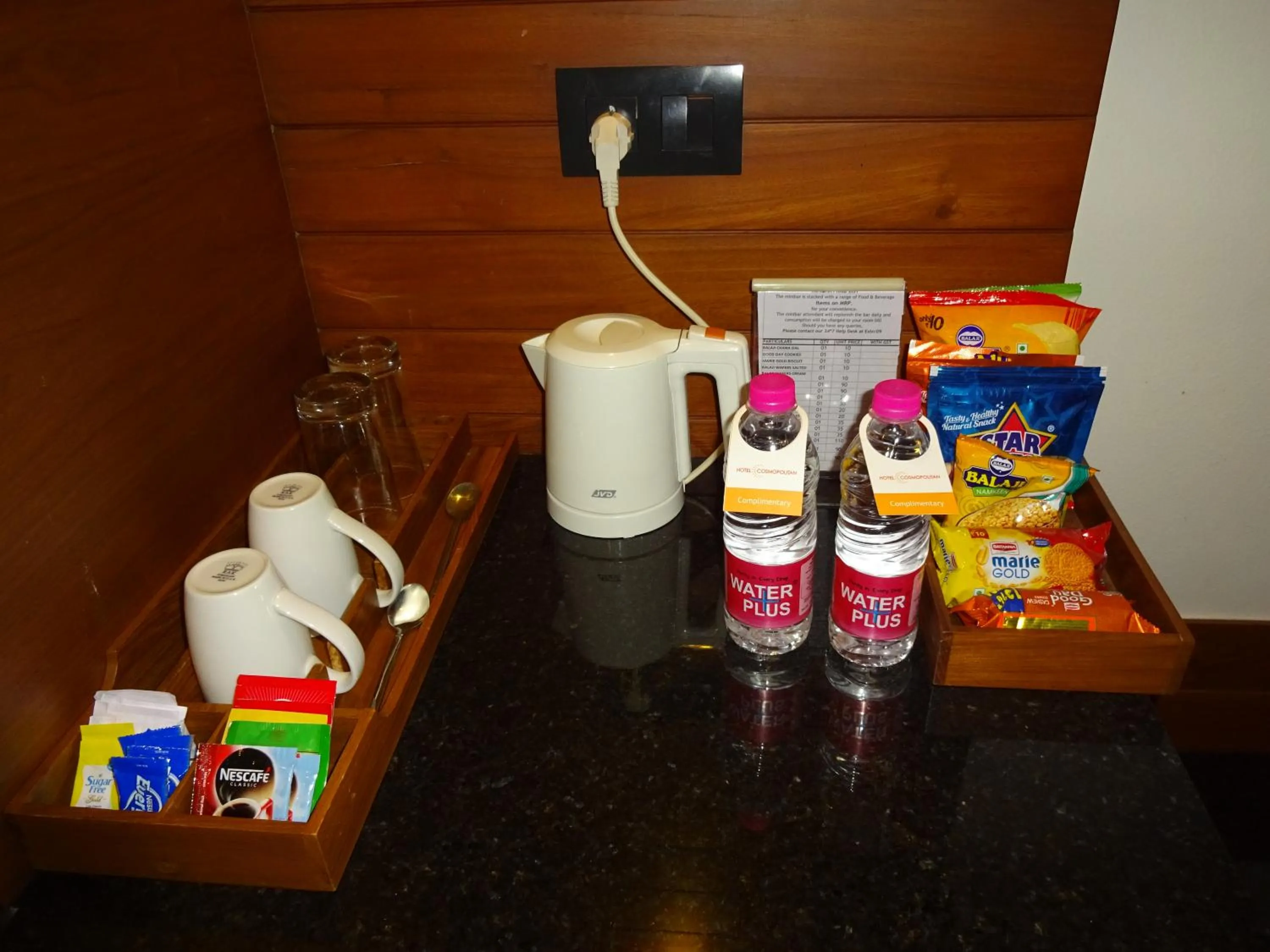 Food and drinks in Hotel Cosmopolitan