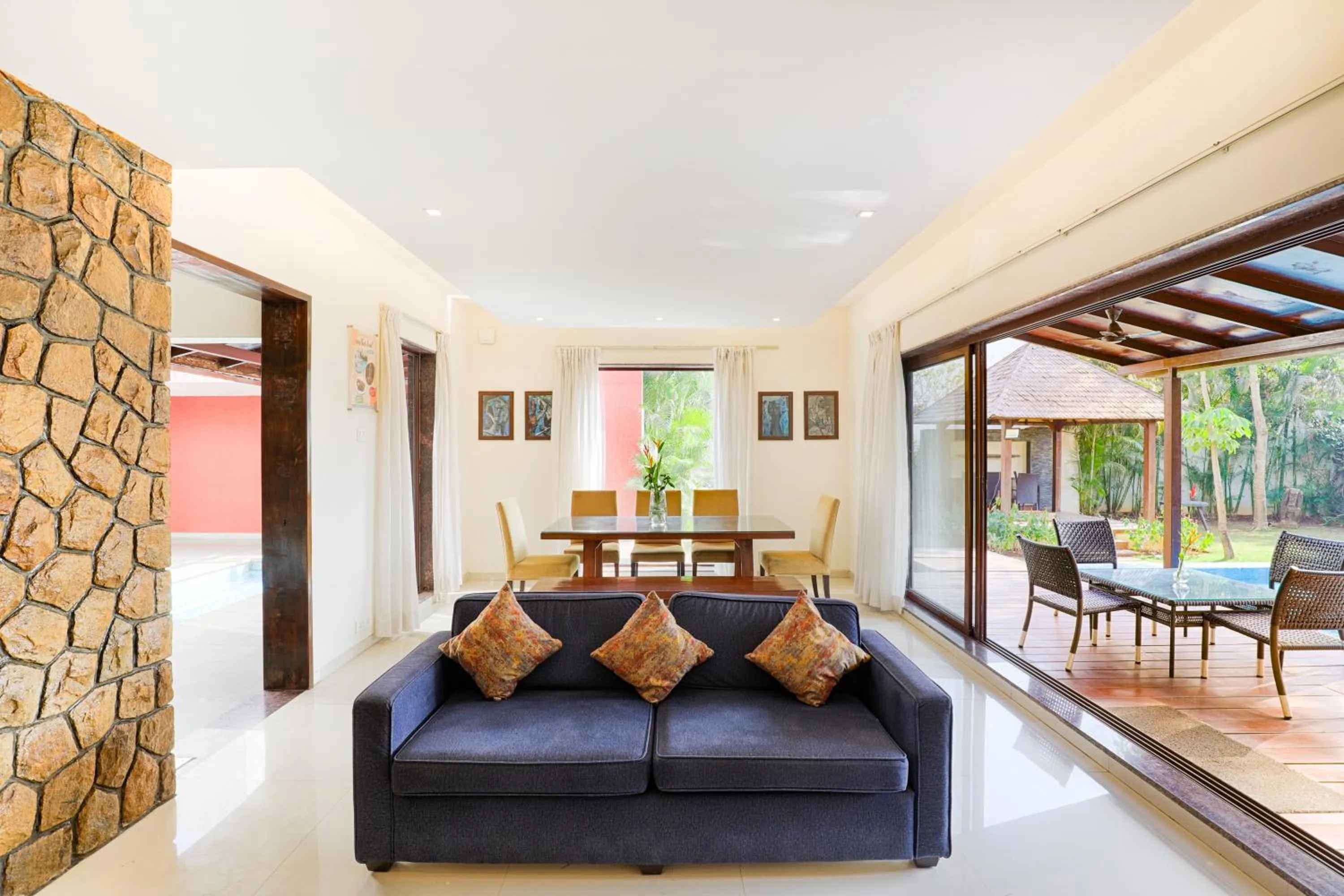 Living room in Tropicana Resort & Spa Alibaug, A Club Mahindra Associate