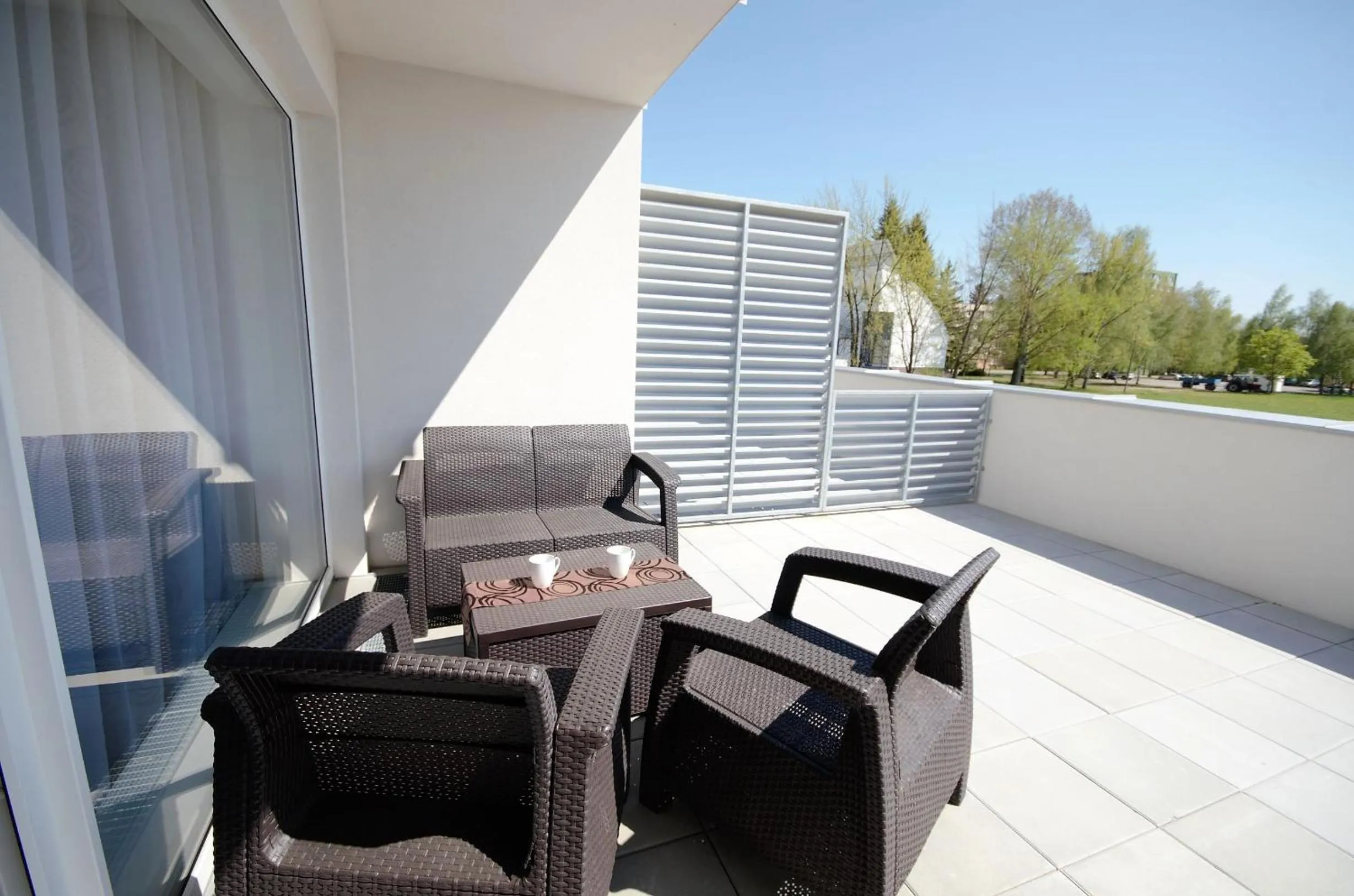 Balcony/Terrace in Apartmány Viva Třeboň