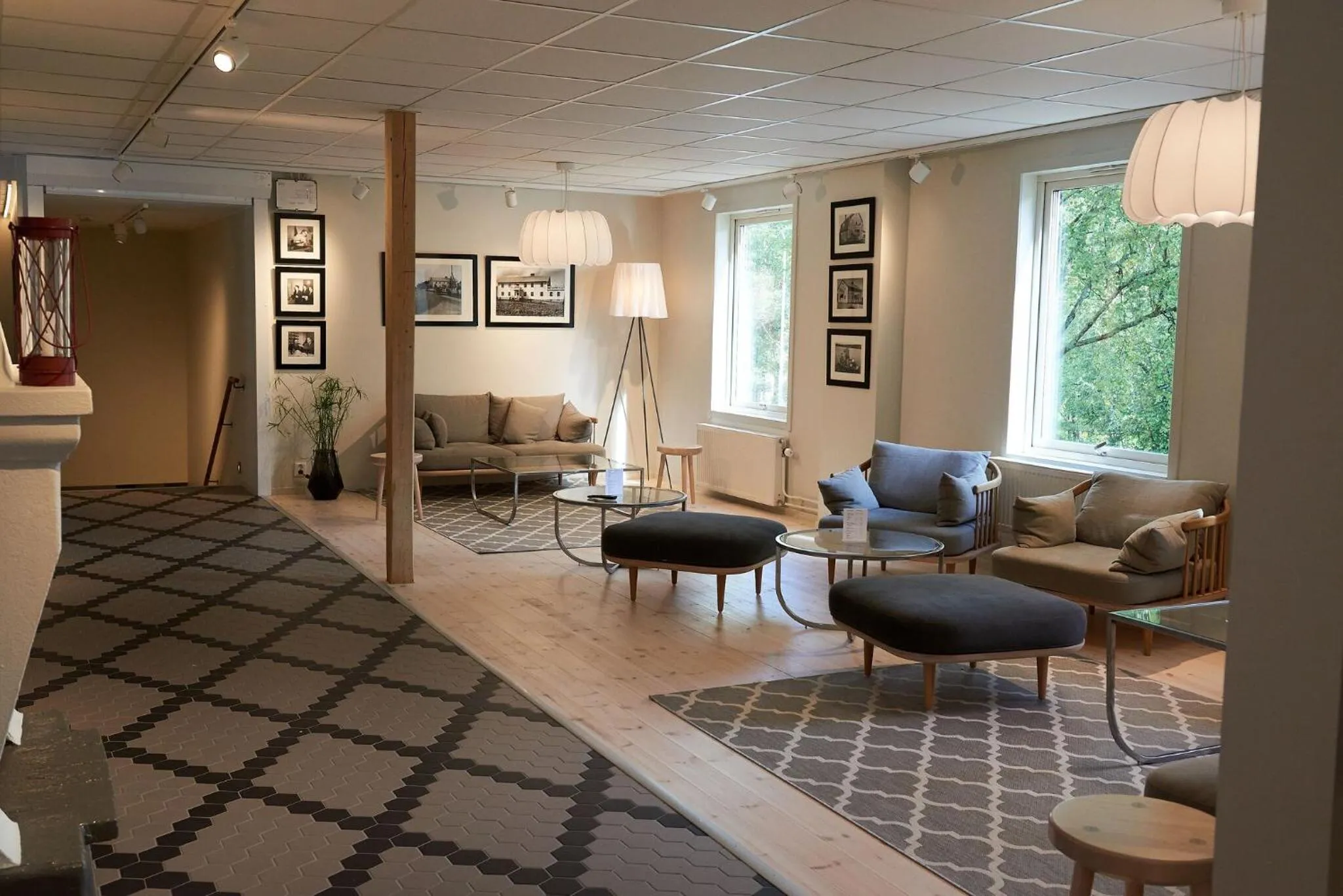 Lobby or reception in Hotel Akerlund