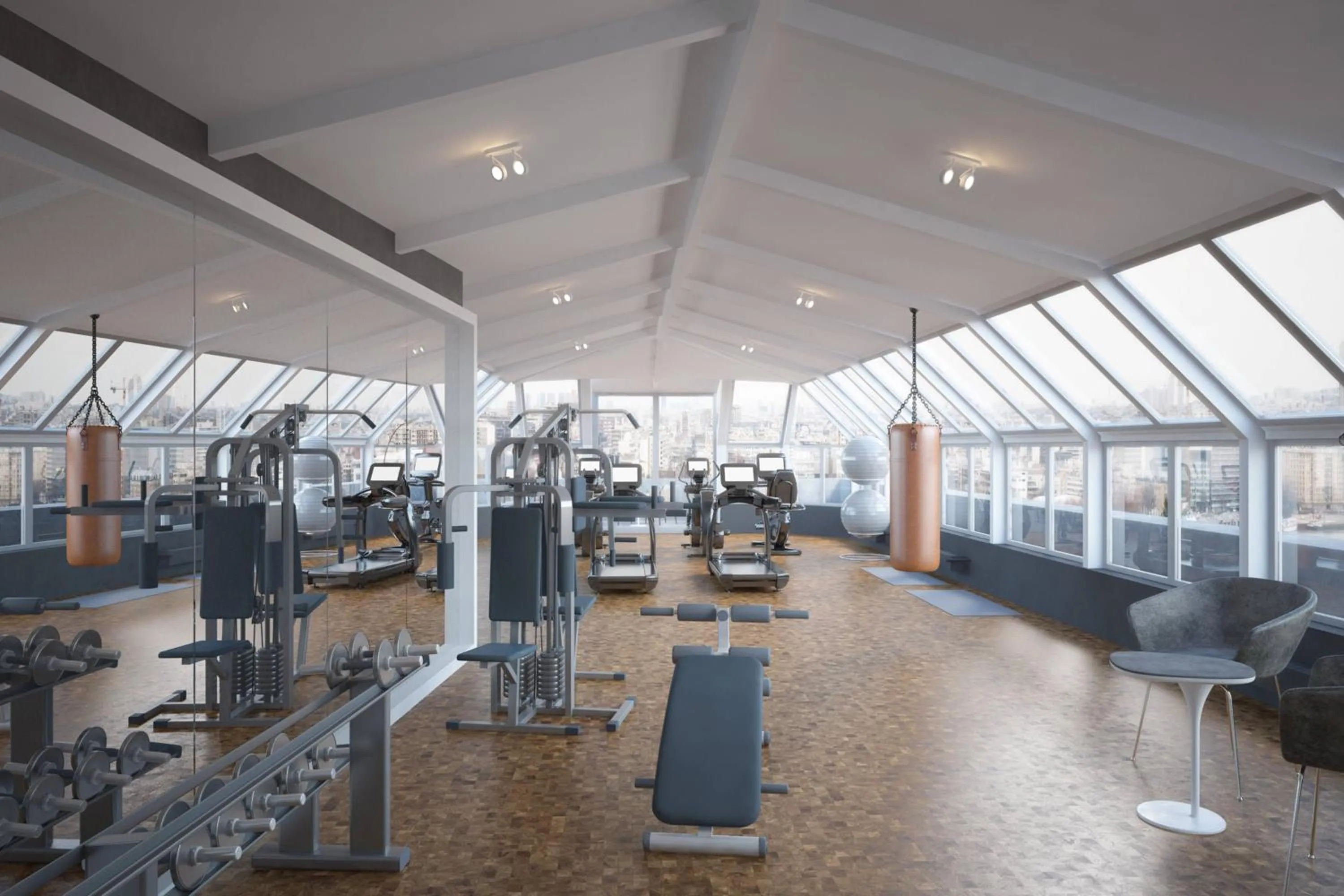 Fitness centre/facilities in MOXY Berlin Humboldthain Park