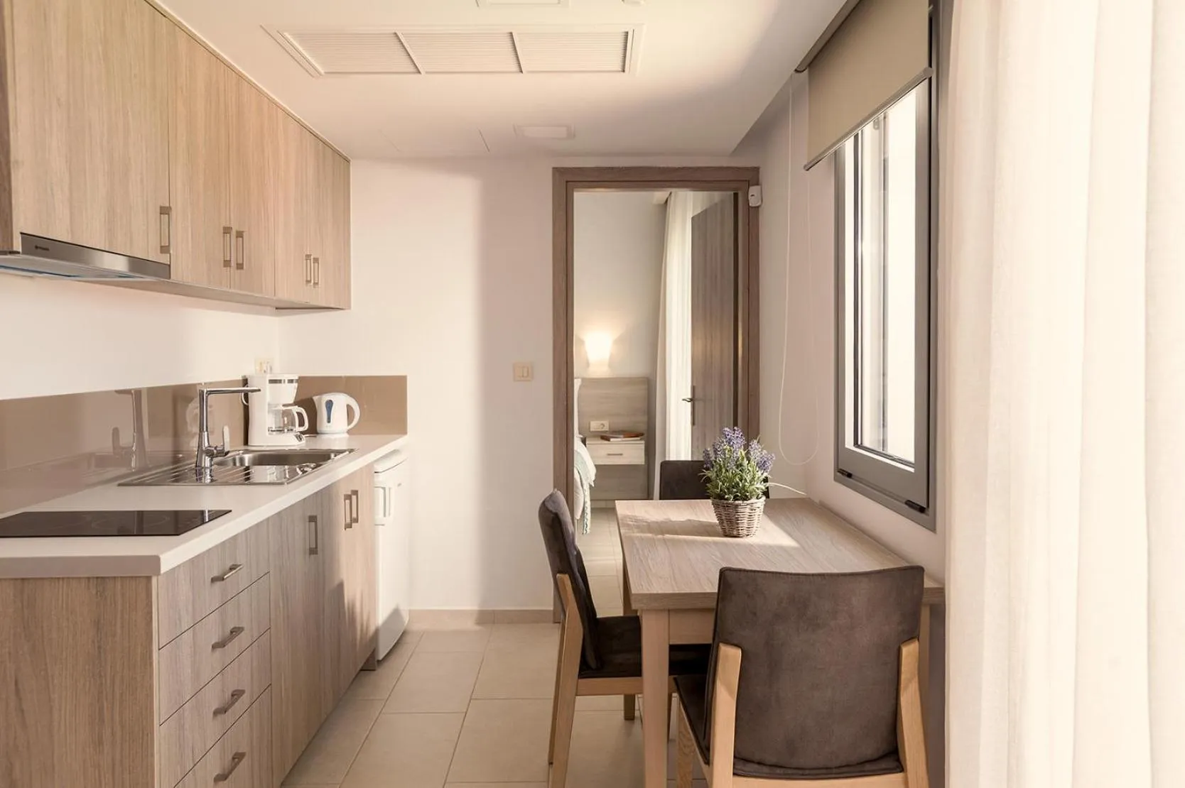 Kitchen or kitchenette in Sunset Elafonisi Apartments