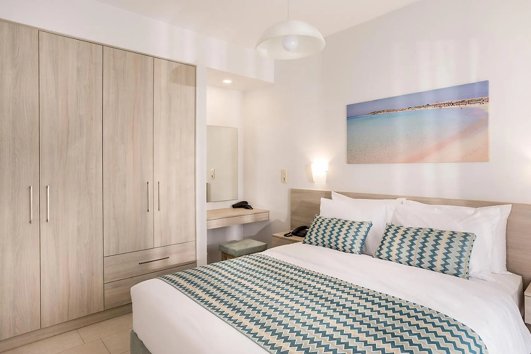 Bed in Sunset Elafonisi Apartments