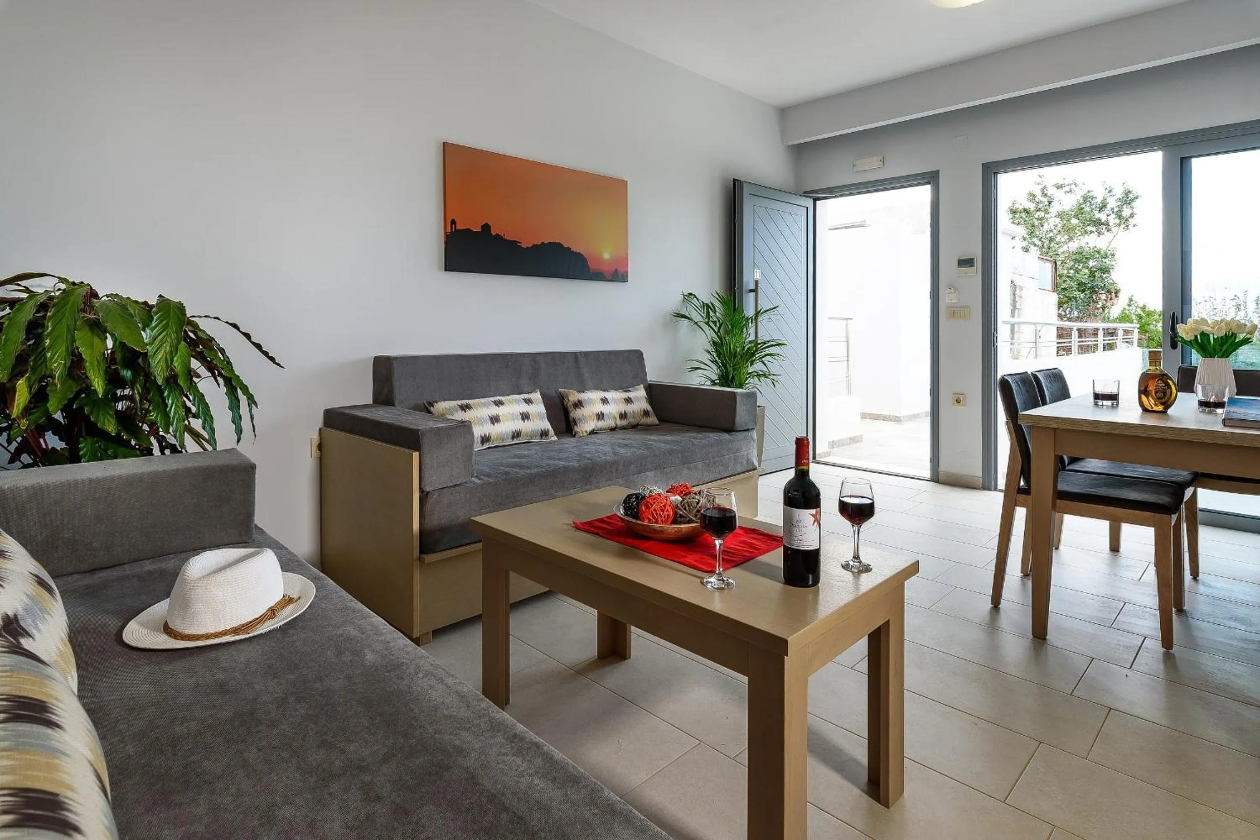 Living room in Sunset Elafonisi Apartments