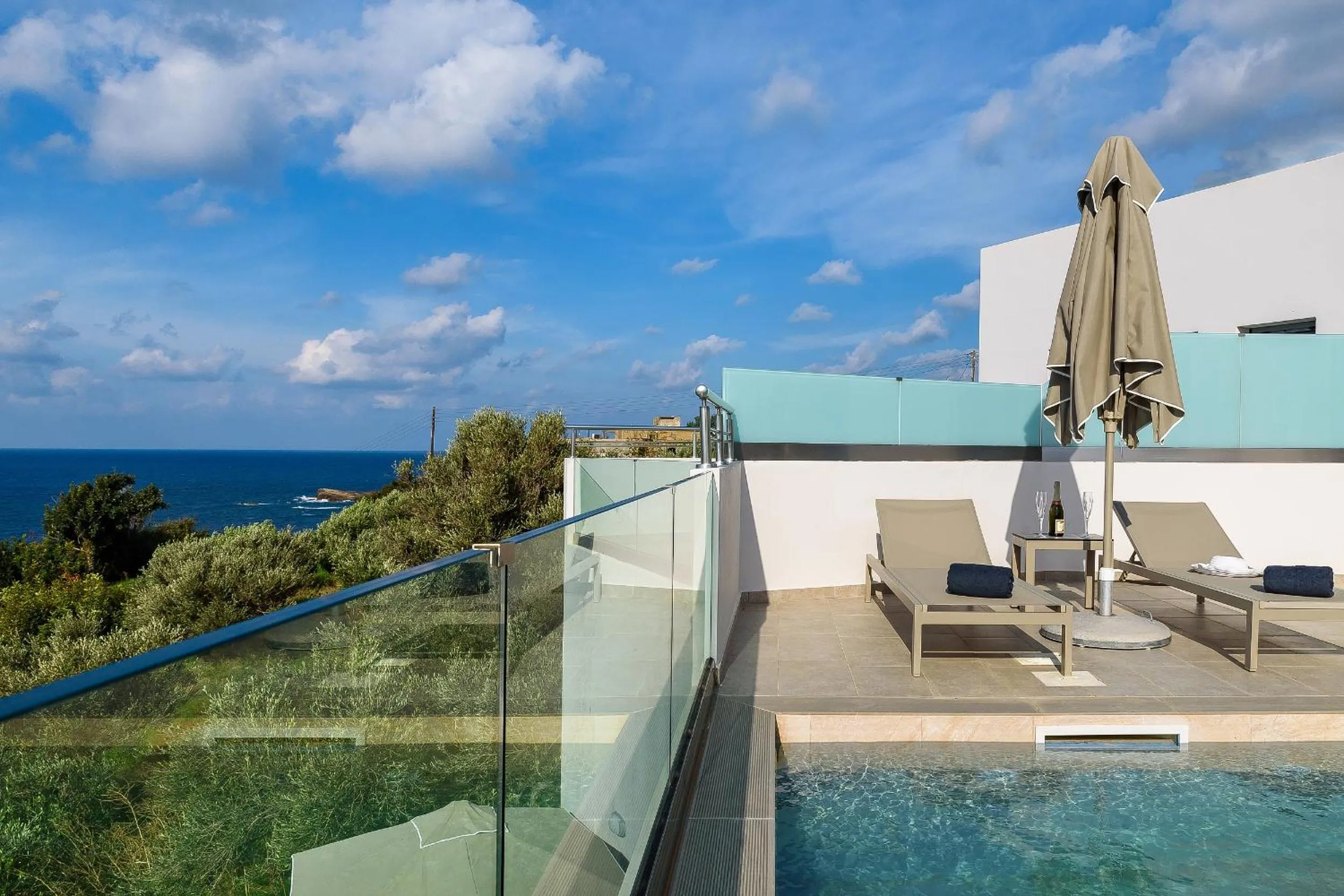 Balcony/Terrace in Sunset Elafonisi Apartments