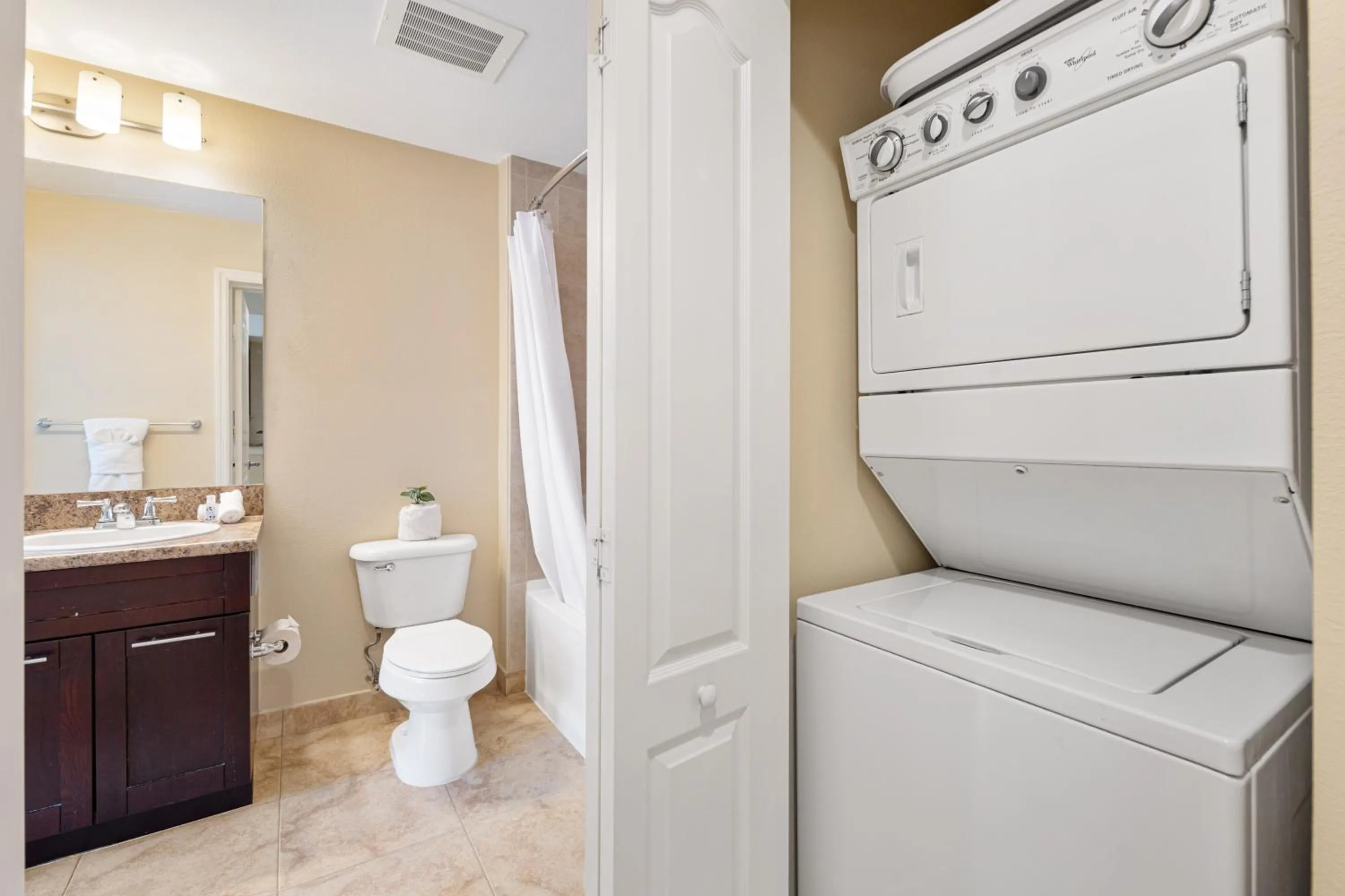 Bathroom in Dharma Home Suites South Miami at Red Road Commons