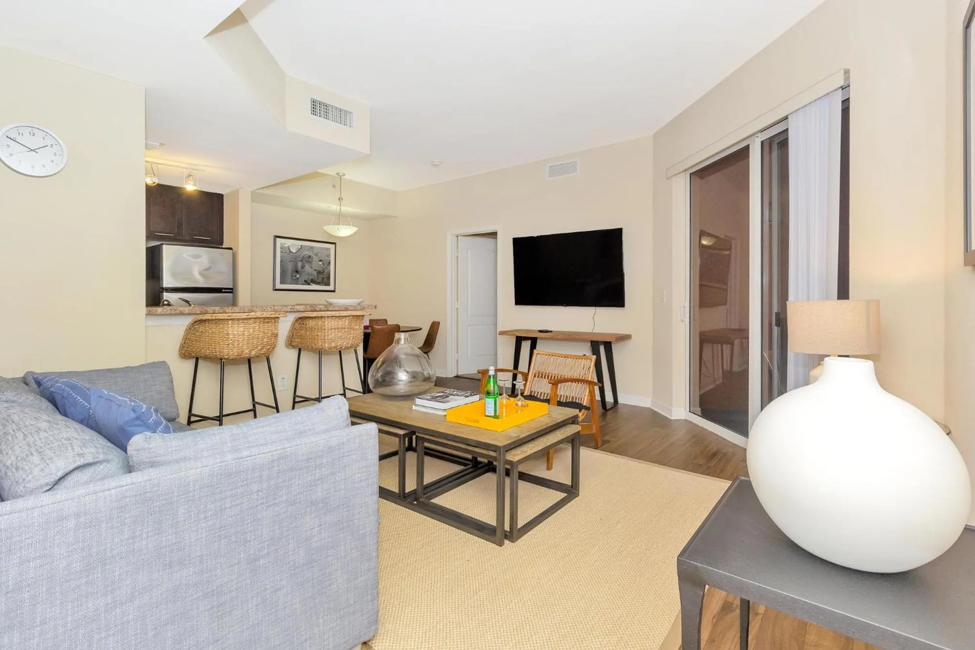 Living room in Dharma Home Suites South Miami at Red Road Commons