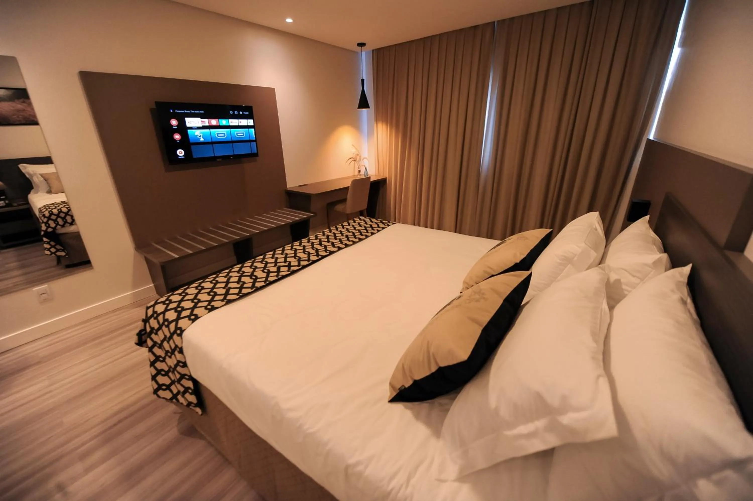 Bed in Figueiras Hotel & Eventos