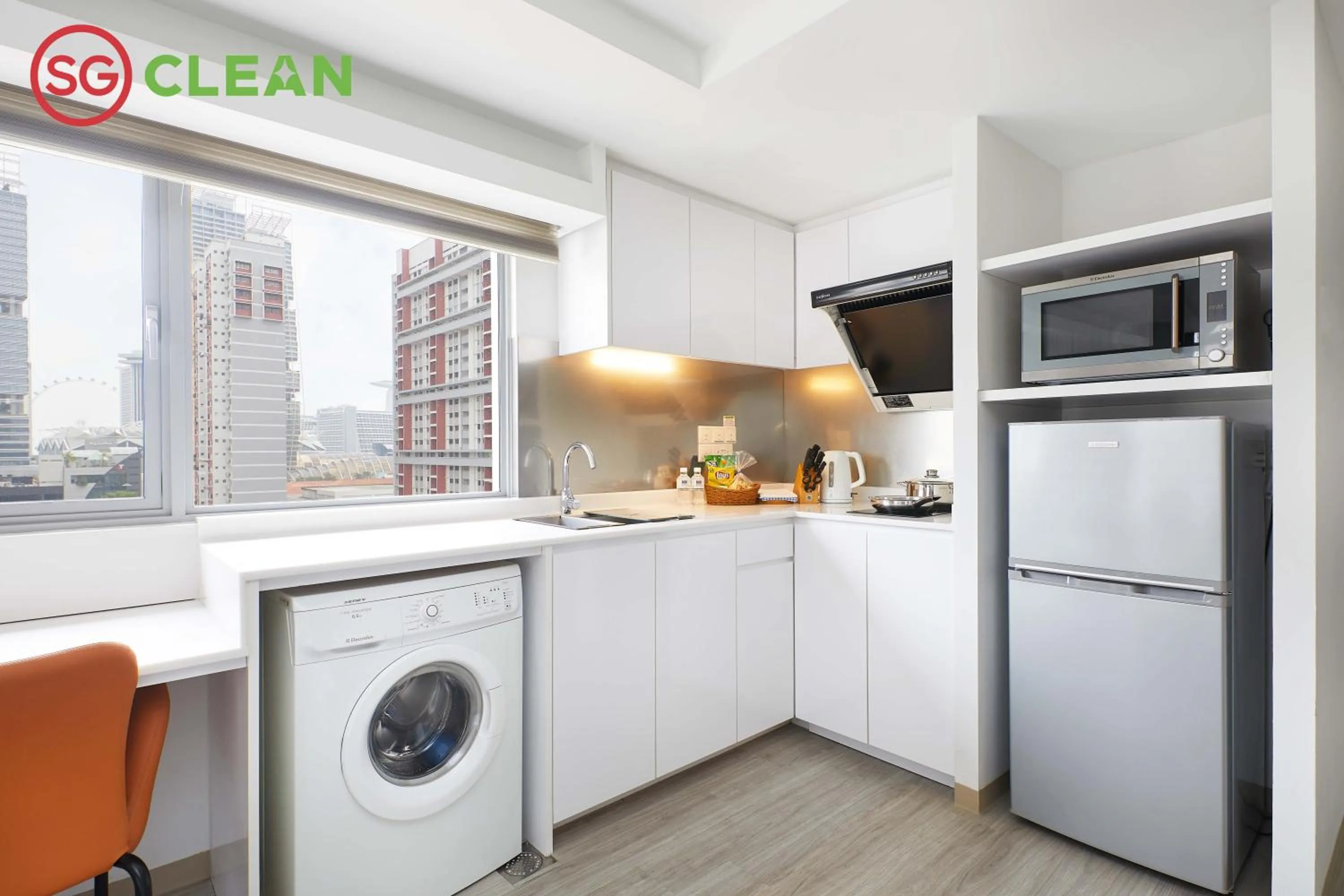 Kitchen or kitchenette in Wilby Central Serviced Apartments