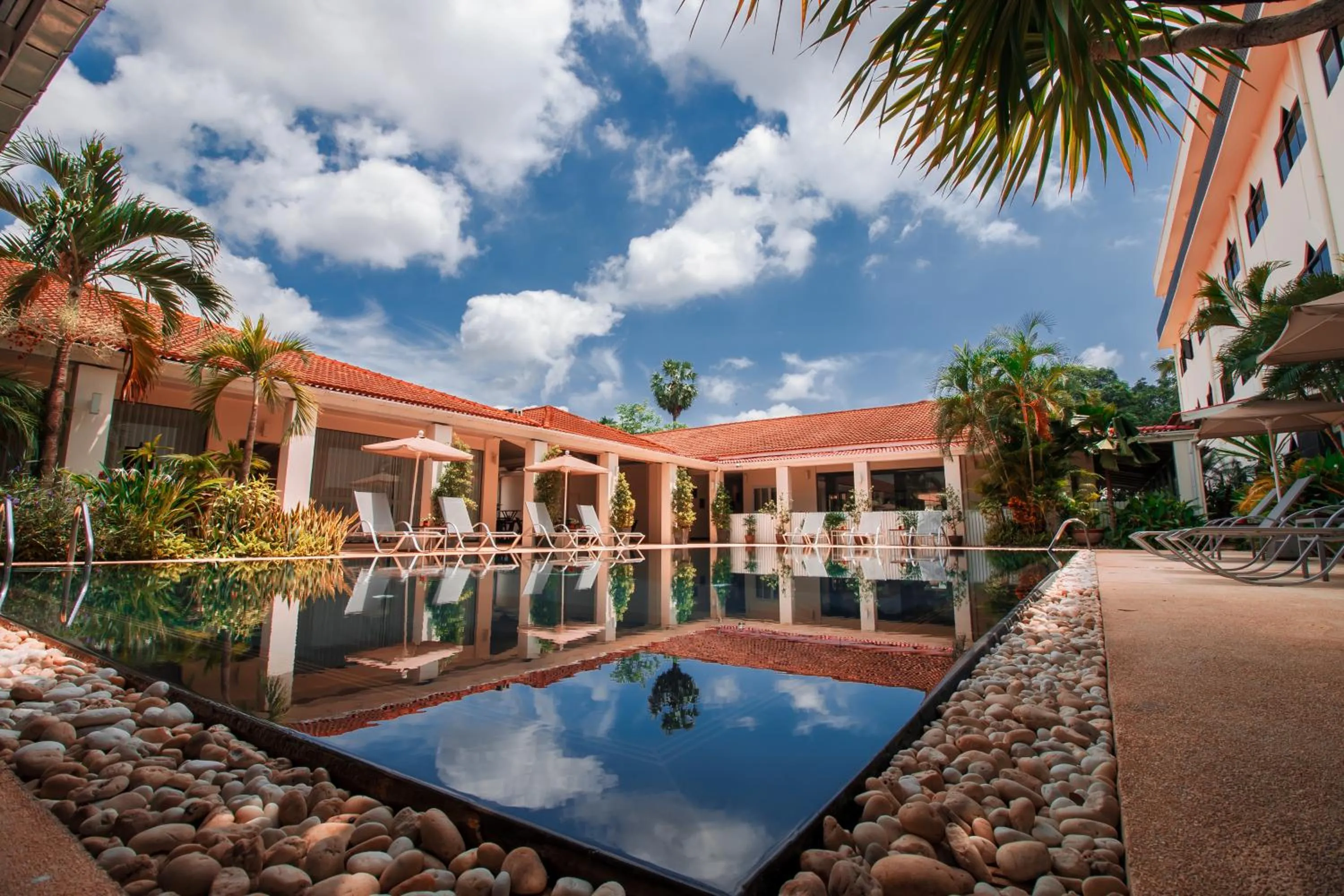 Pool view in LAOTEL VIENTIANE