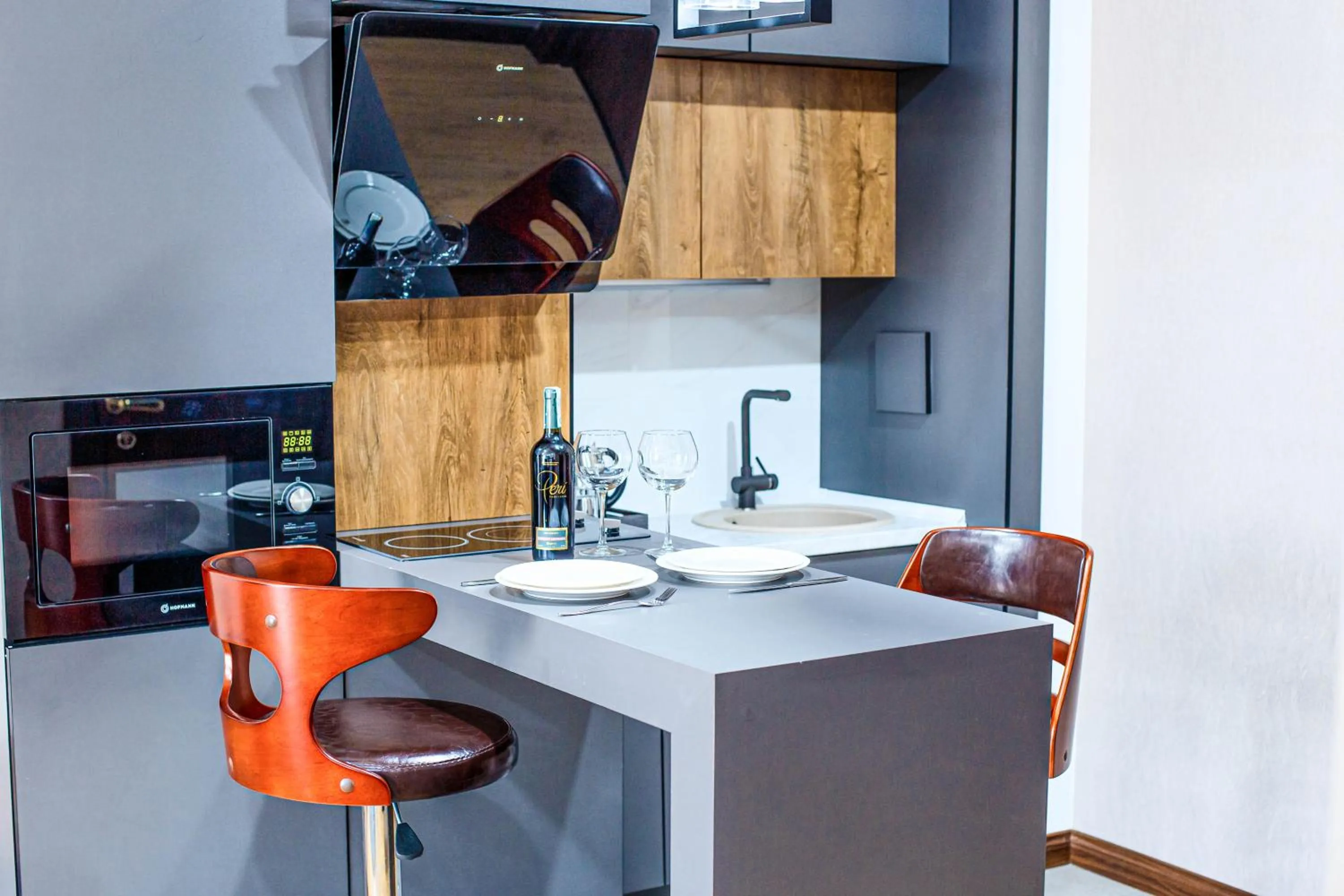 Kitchen or kitchenette in Krokus Plaza