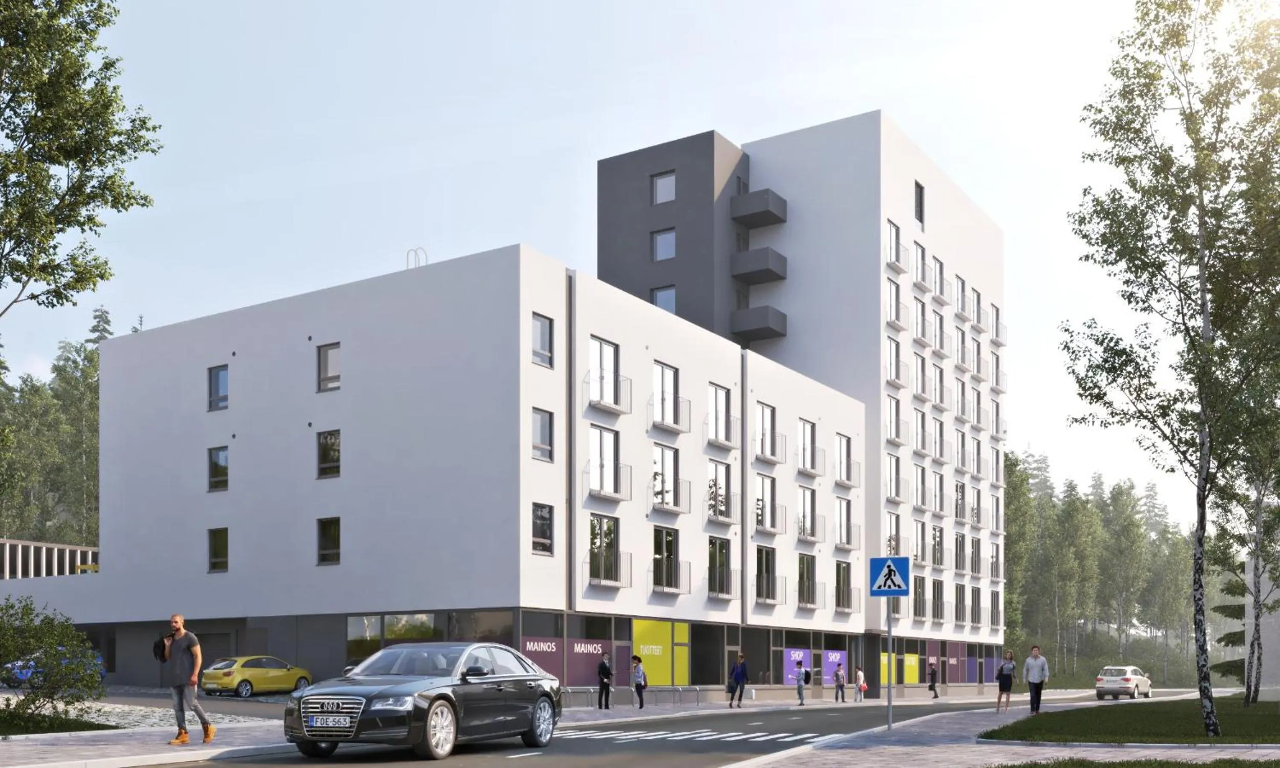 Property building in Forenom Aparthotel Tampere Kaleva